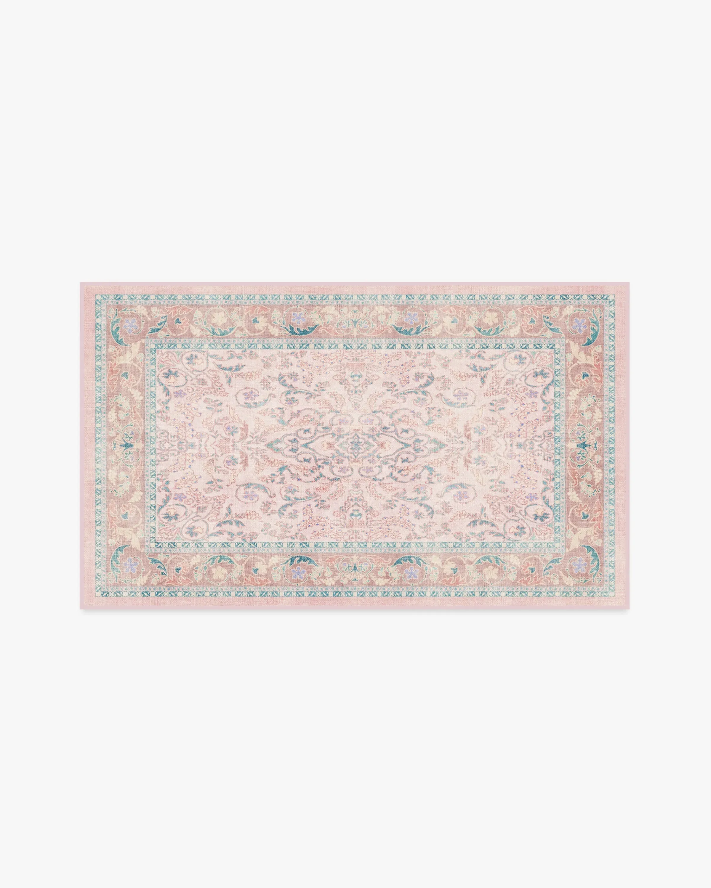 Small Area Rug Machine Washable - Pink