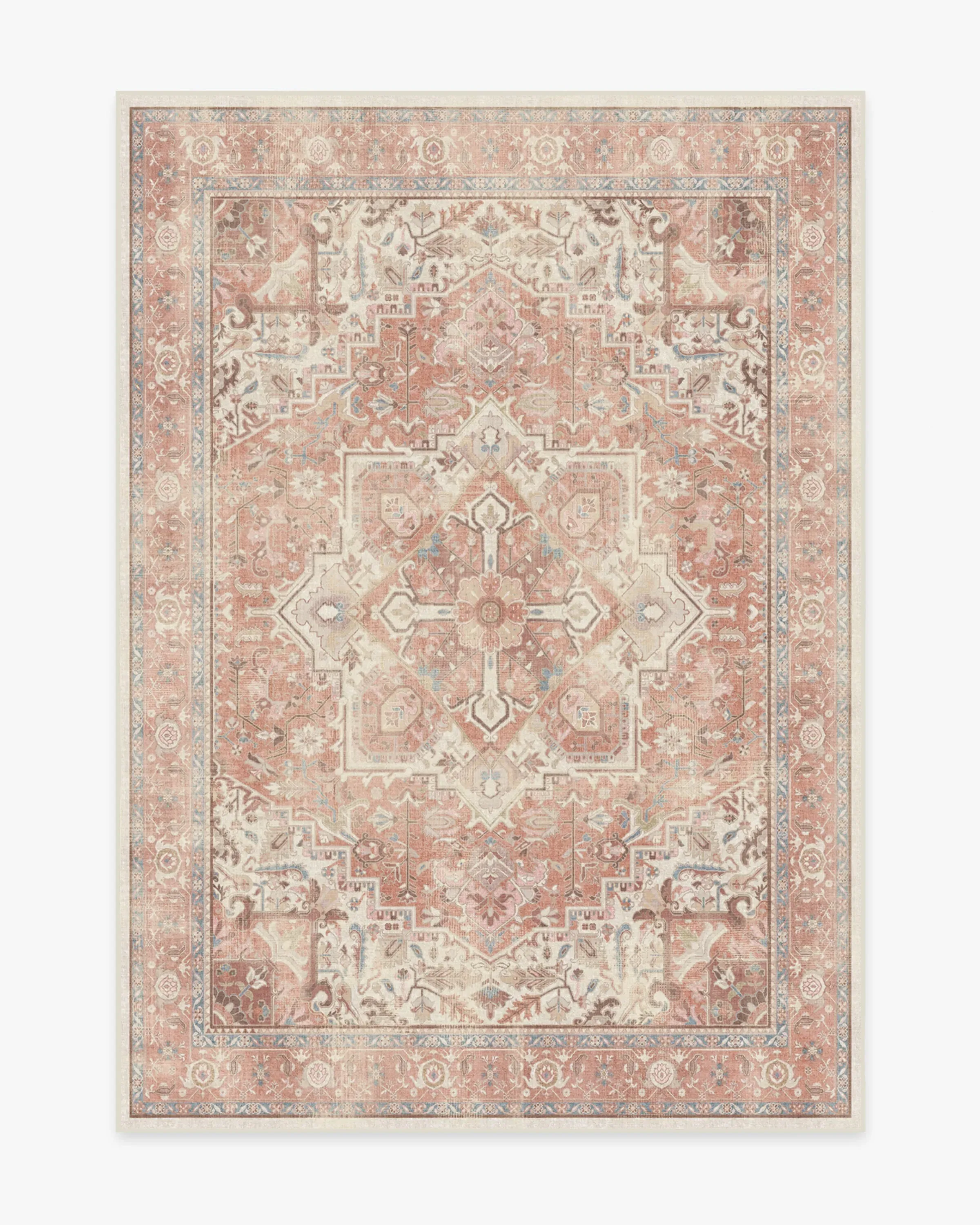 Small Area Rug Machine Washable - Pink, Chenille