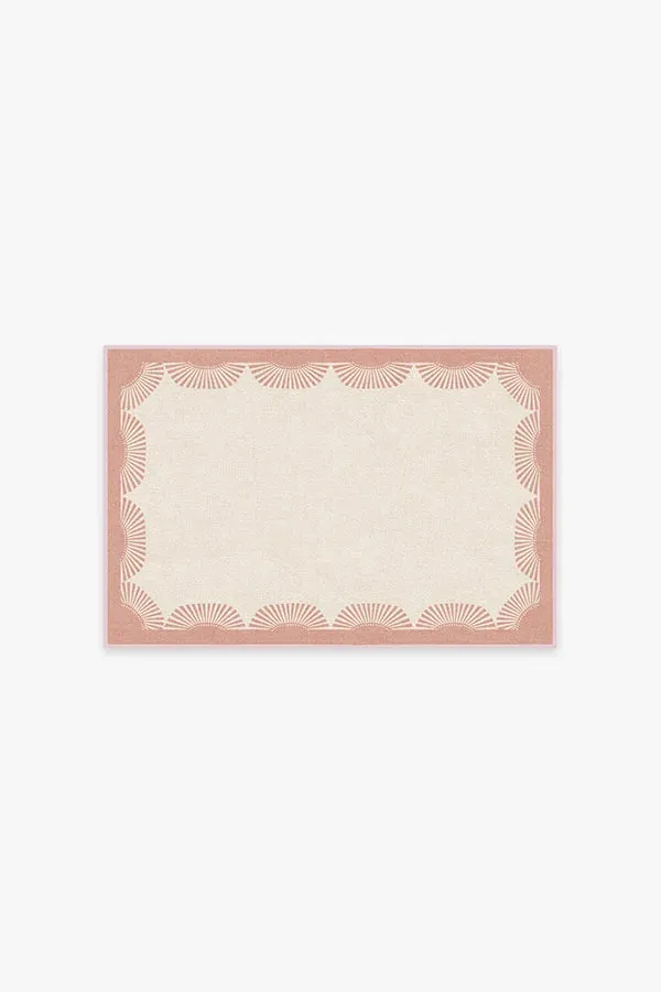 Small Area Rug Machine Washable - Pink, Flatwoven image
