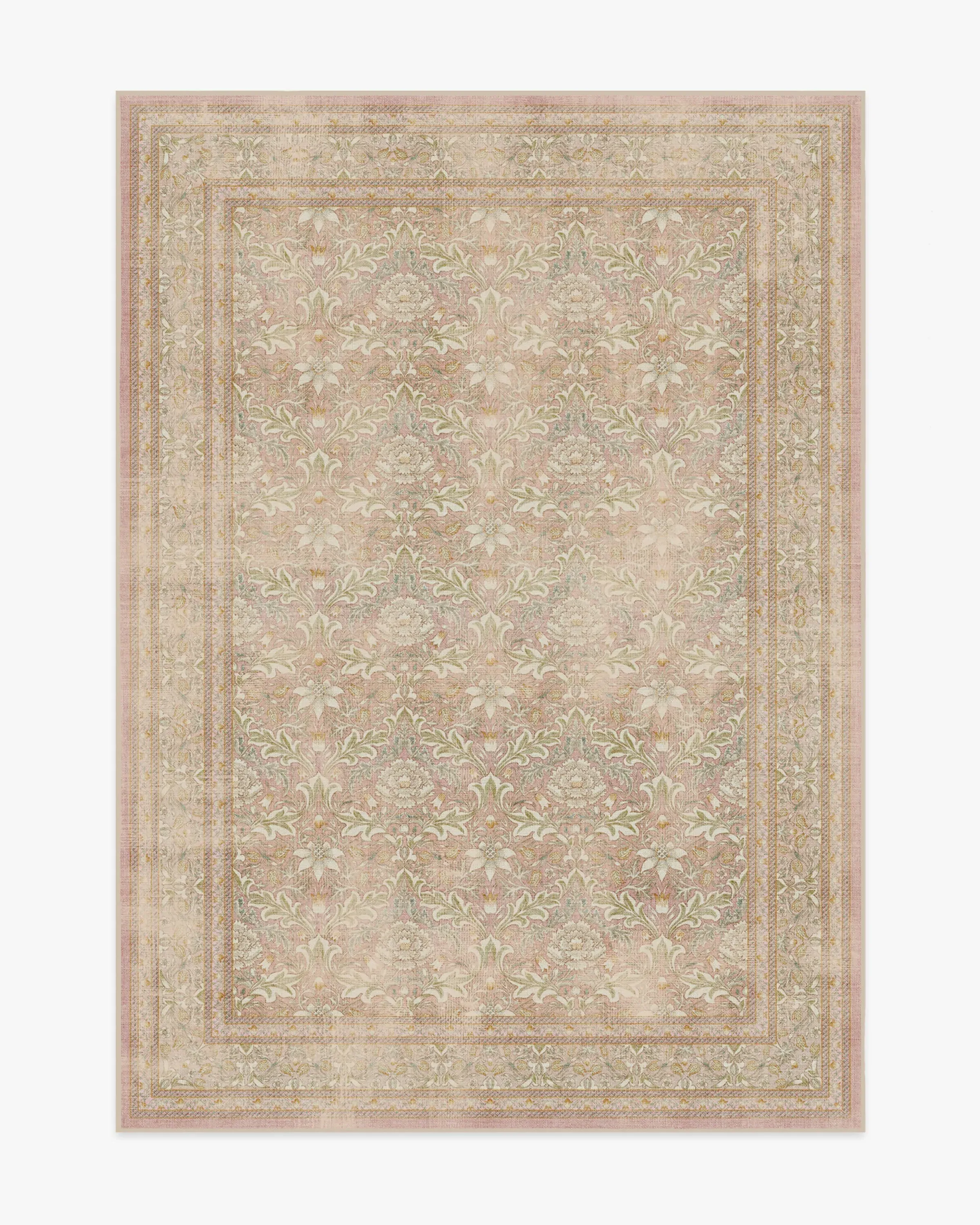 Small Area Rug Machine Washable - Pink