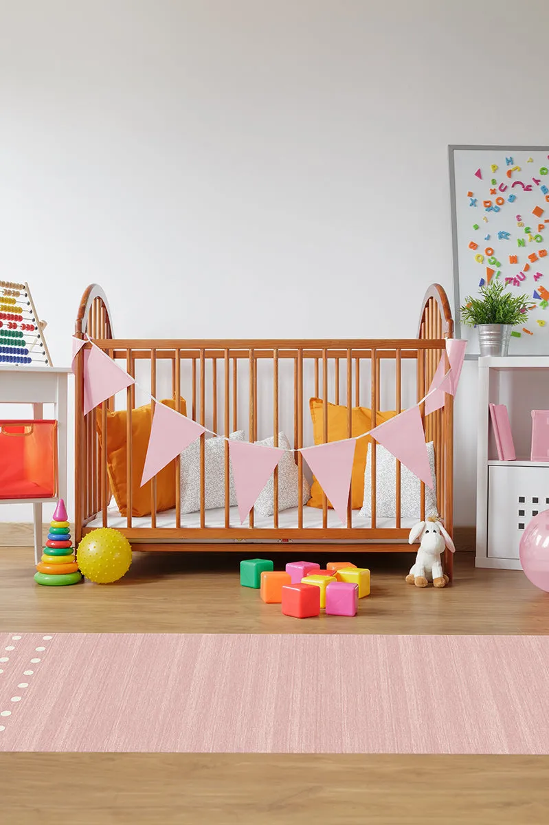 Small Area Rug Machine Washable - Pink