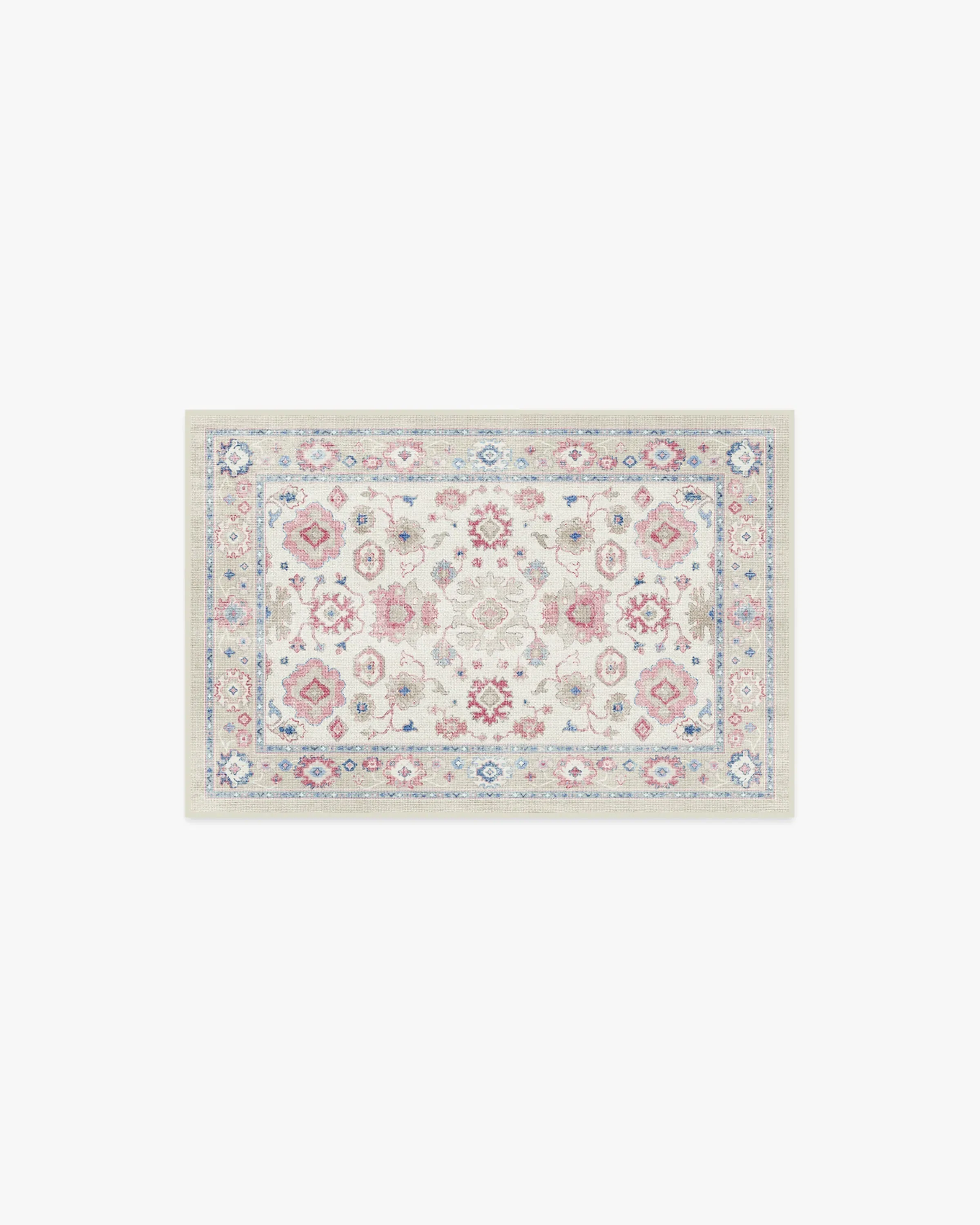 Small Area Rug Machine Washable - Pink image