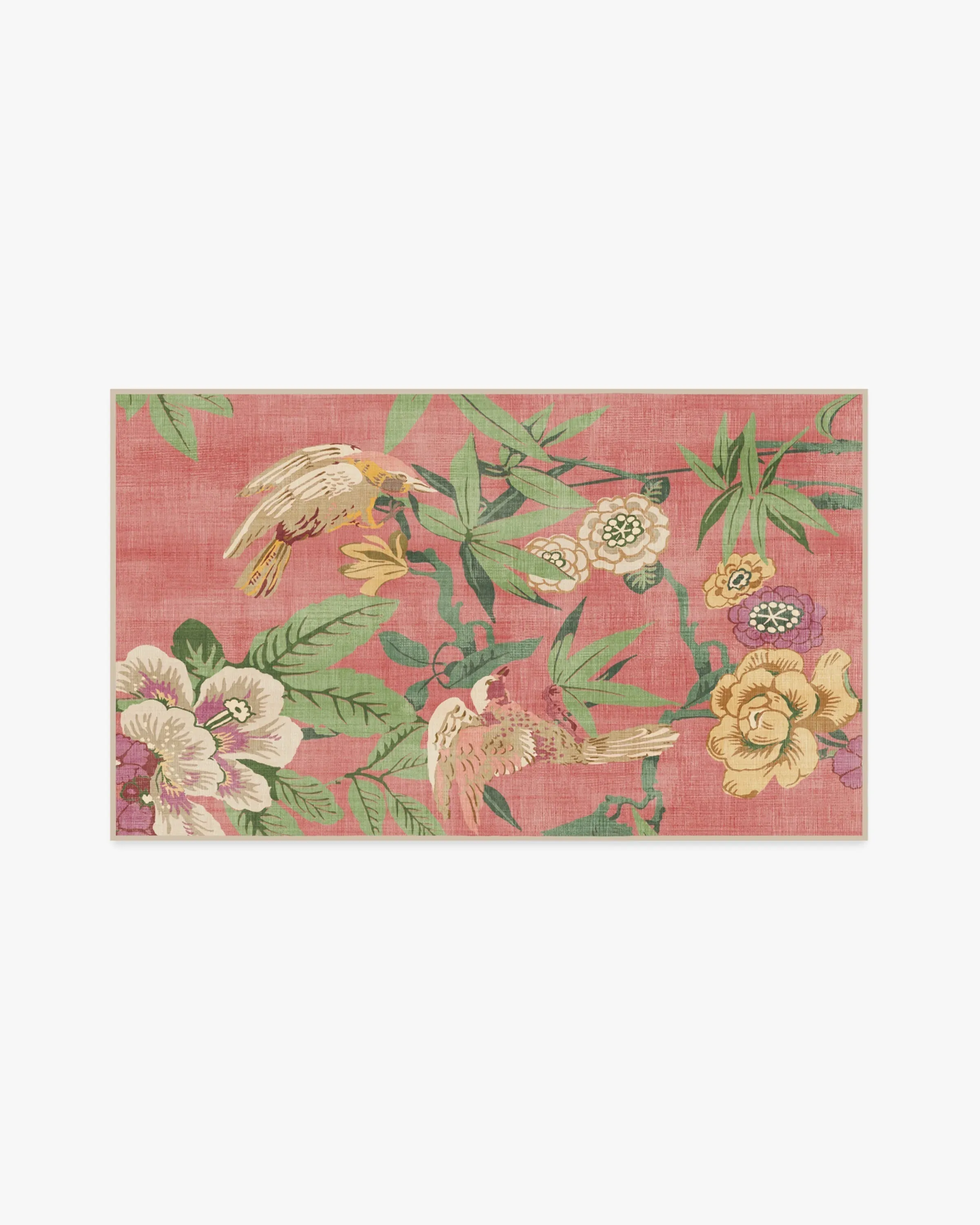 Small Area Rug Machine Washable - Pink