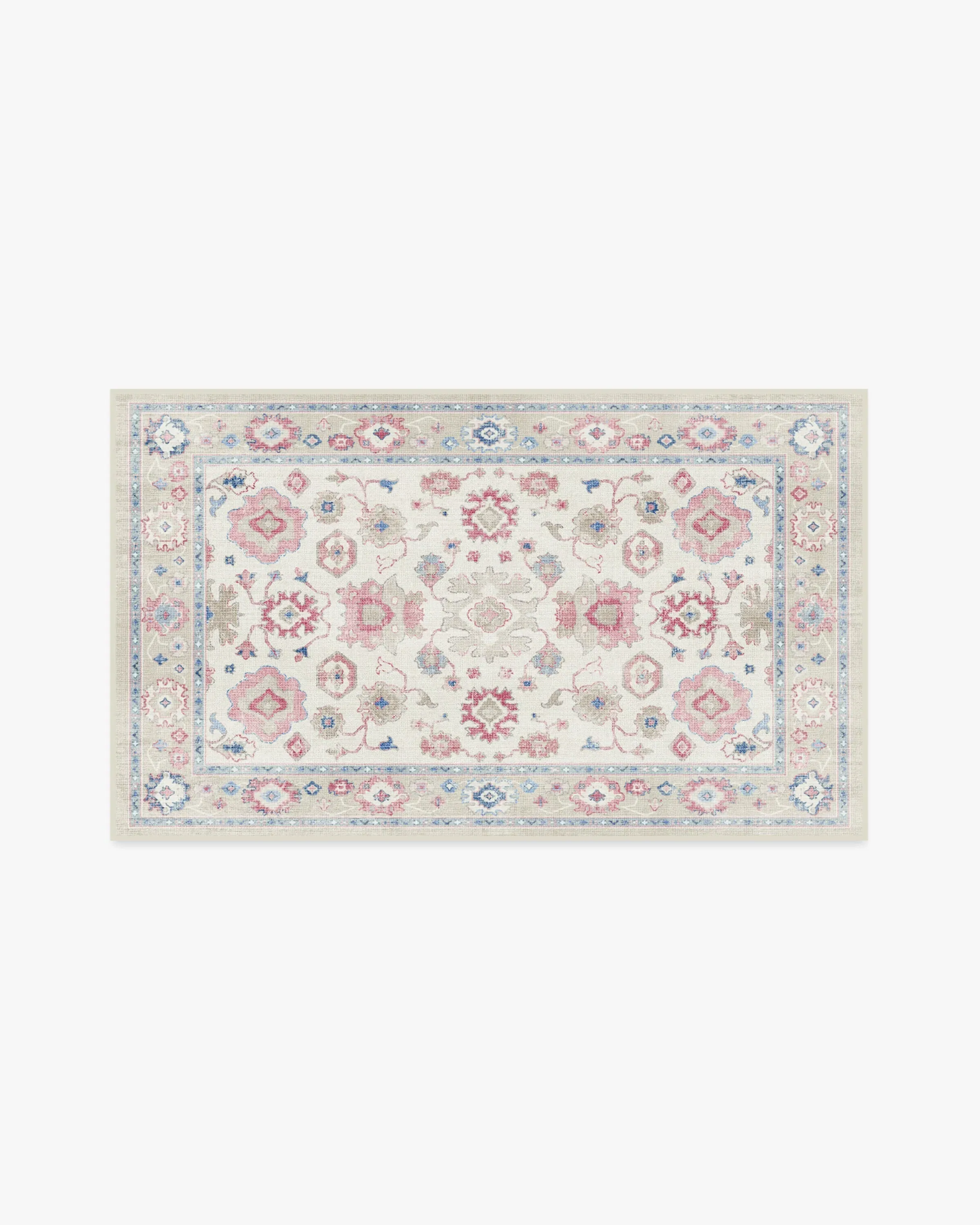 Small Area Rug Machine Washable - Pink
