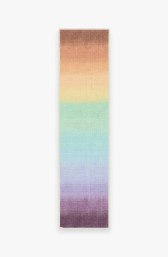 Small Area Rug Machine Washable - Rainbow