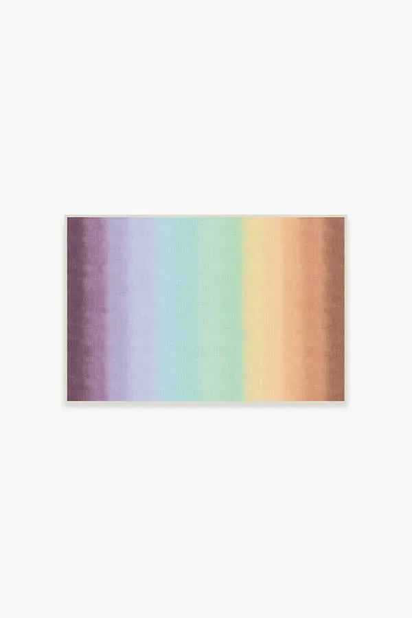 Small Area Rug Machine Washable - Rainbow image