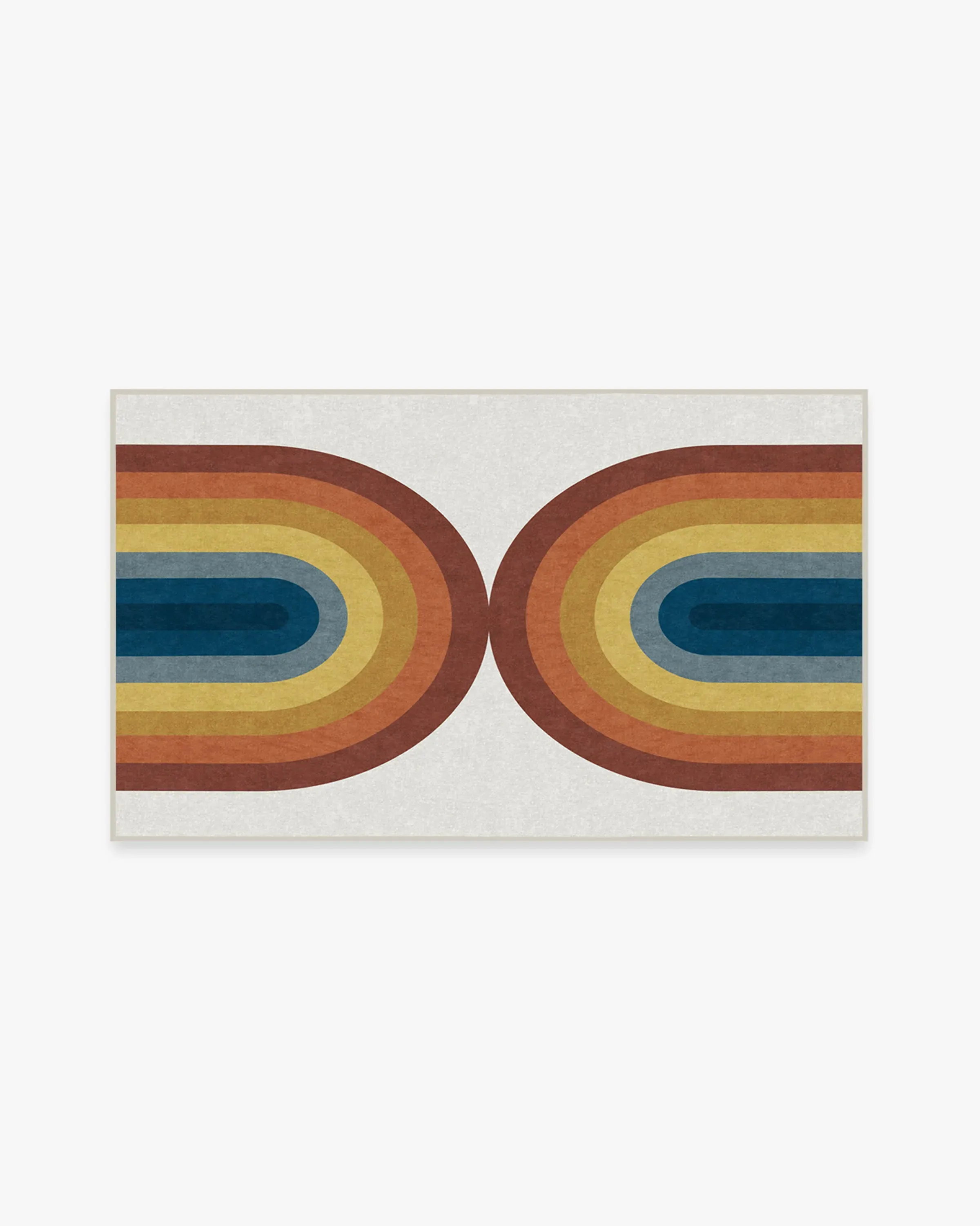 Small Area Rug Machine Washable - Rainbow