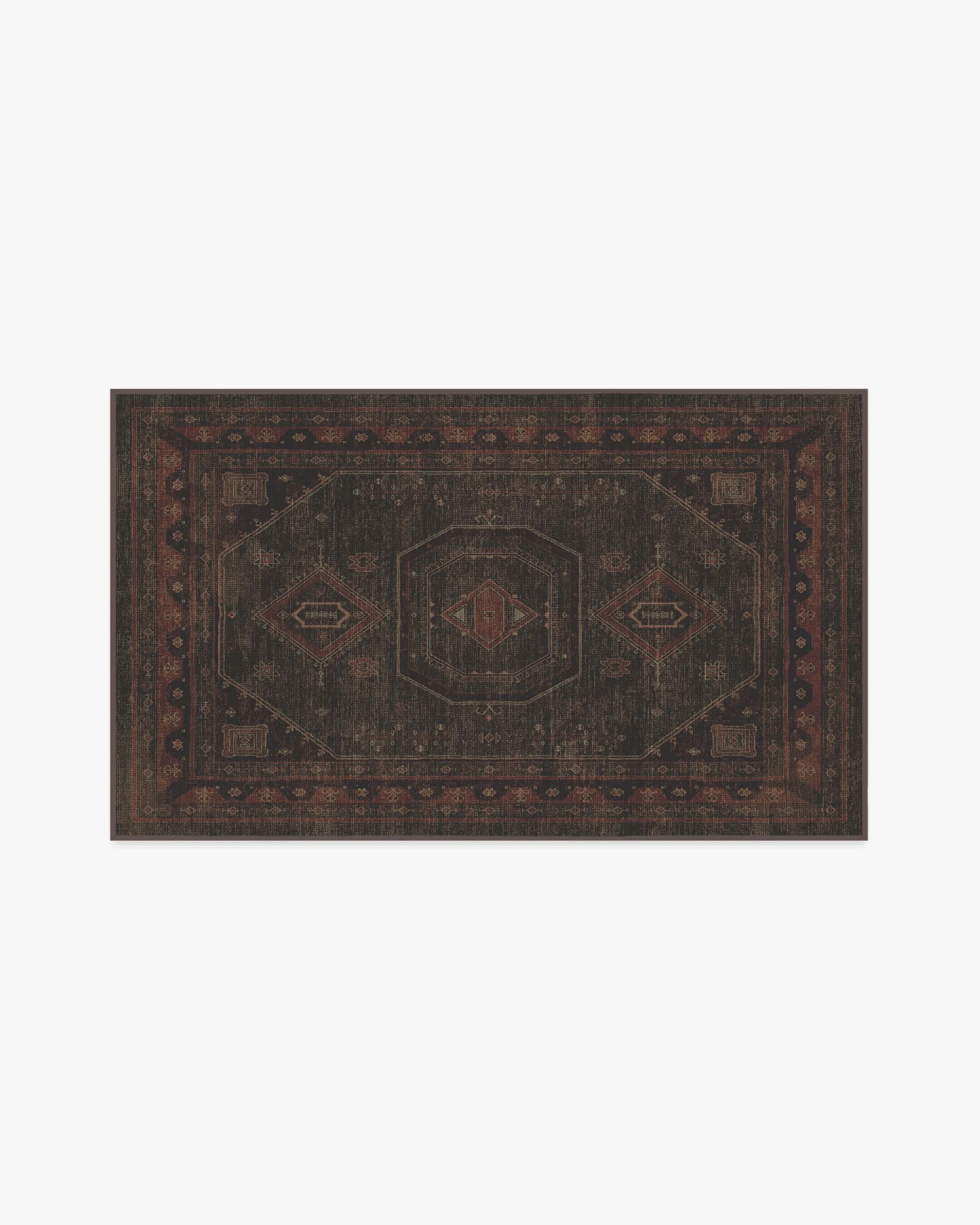 Small Area Rug Machine Washable - Red