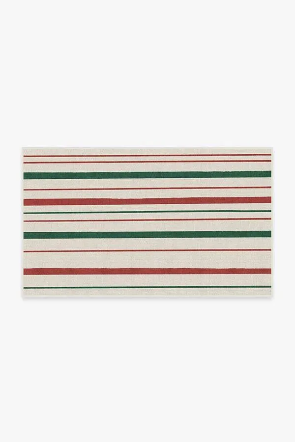 Small Area Rug Machine Washable - Red, Chenille
