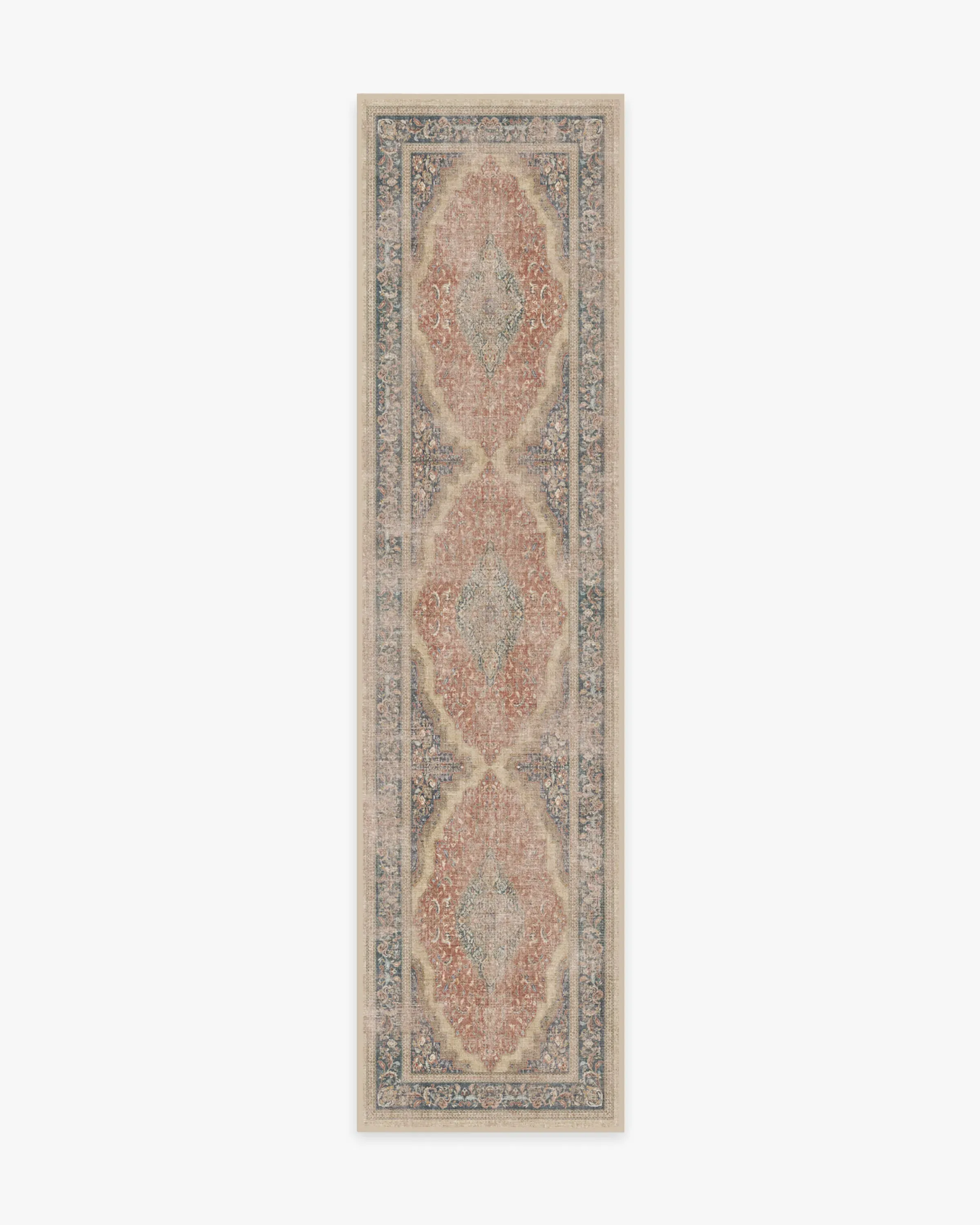 Small Area Rug Machine Washable - Red, Chenille