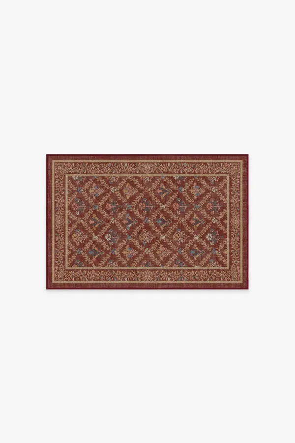 Small Area Rug Machine Washable - Red image