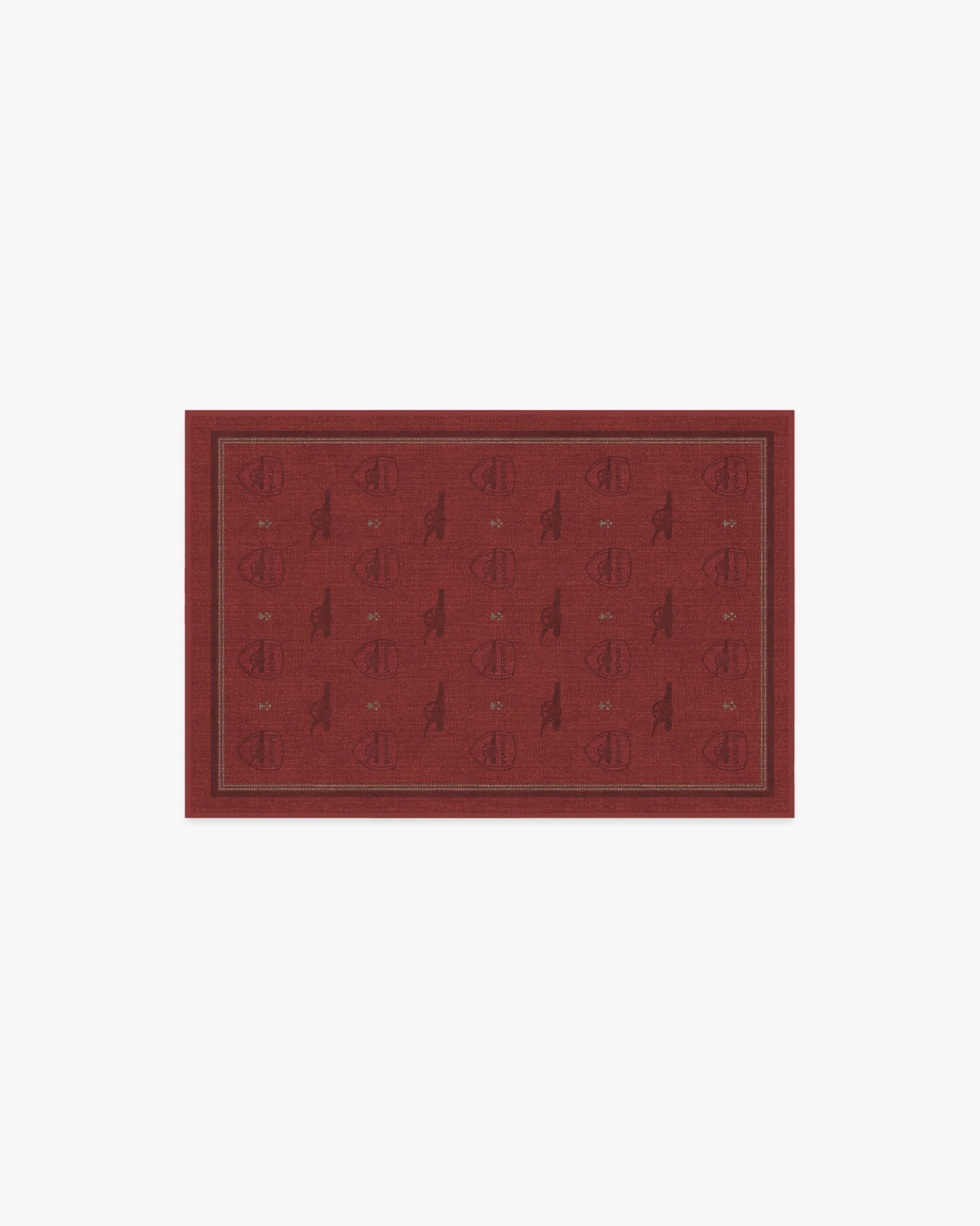Small Area Rug Machine Washable - Red image
