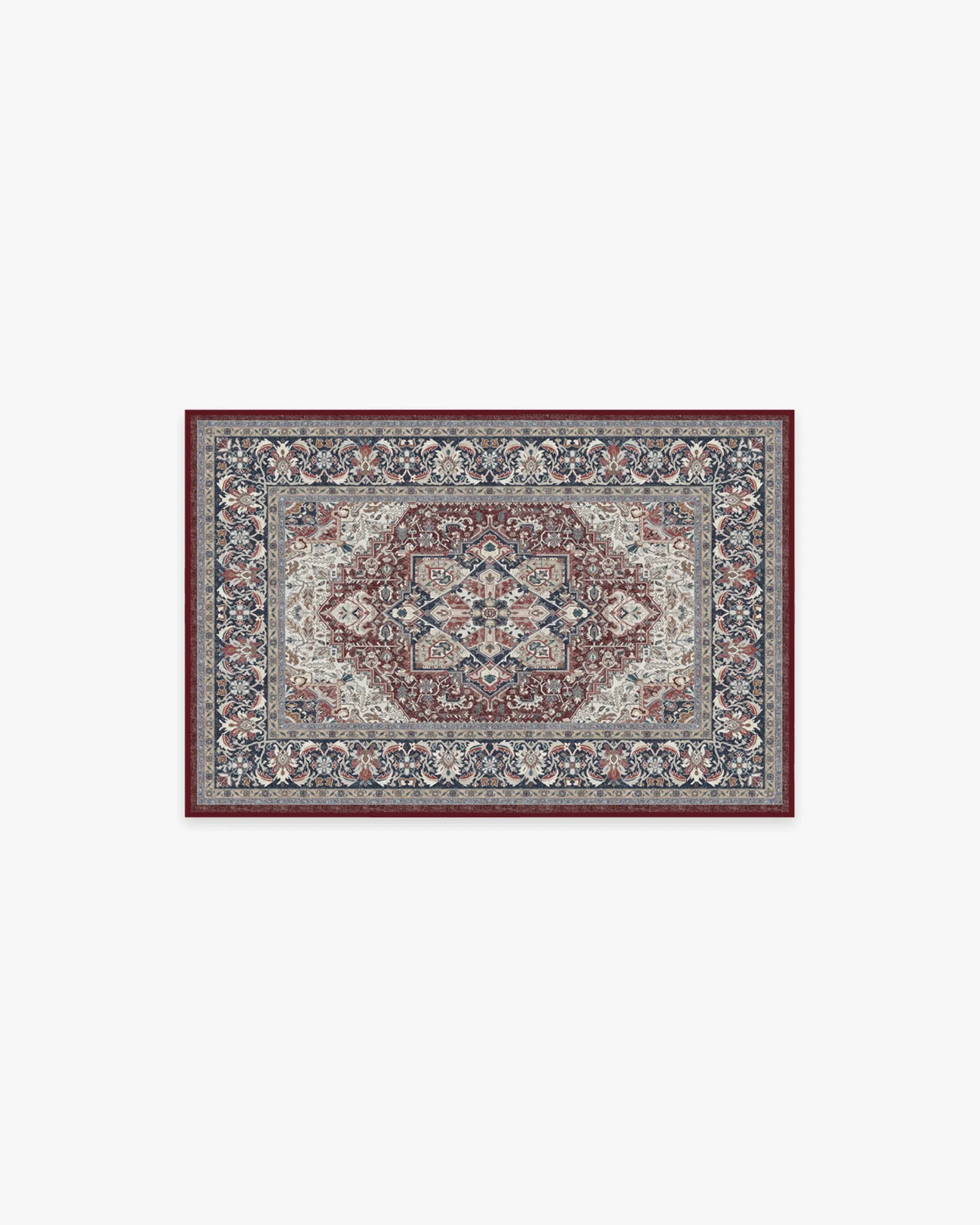 Small Area Rug Machine Washable - Red image