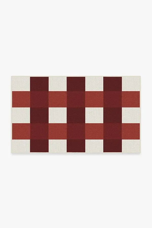 Small Area Rug Machine Washable - Red image