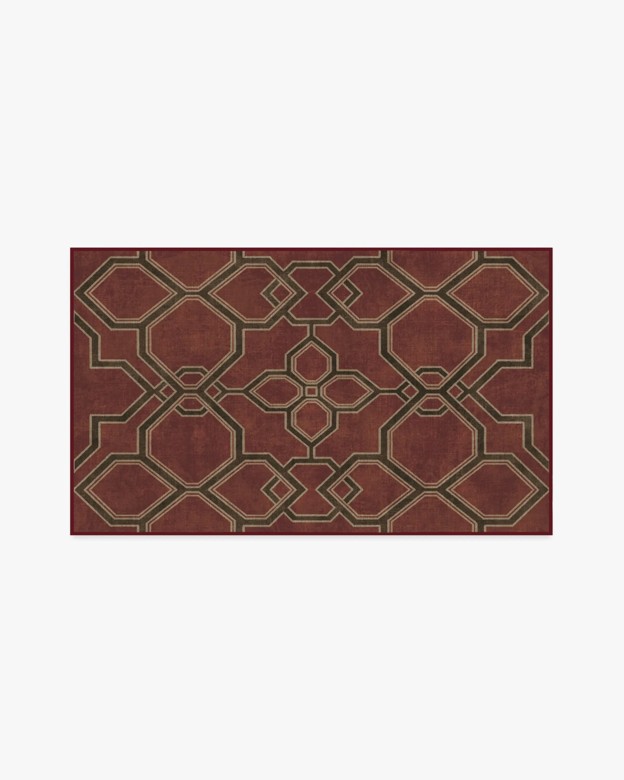 Small Area Rug Machine Washable - Red