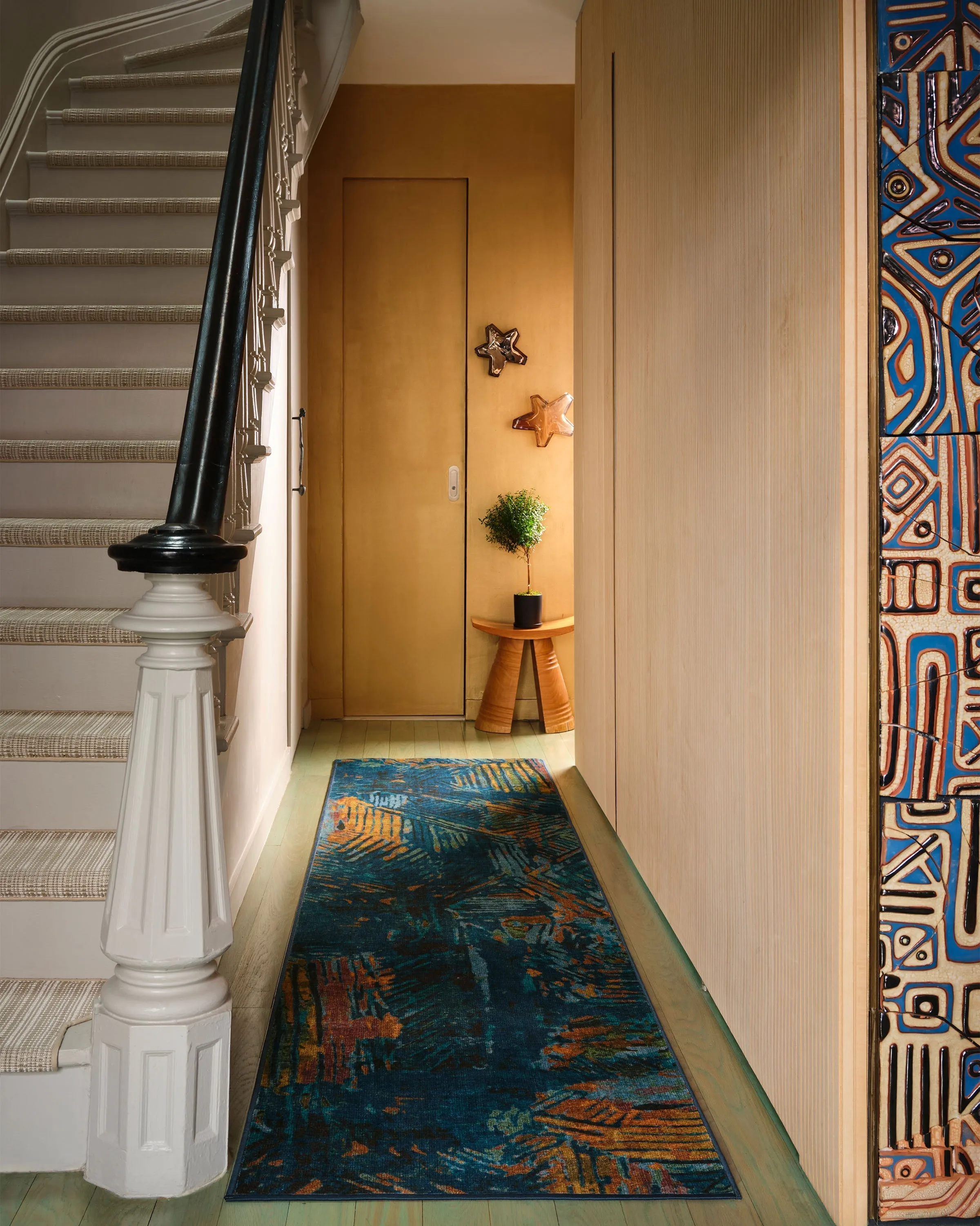 Small Area Rug Machine Washable - Royal Blue