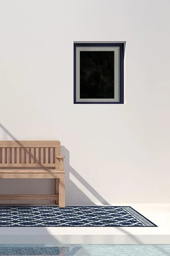 Small Area Rug Machine Washable - Royal Blue