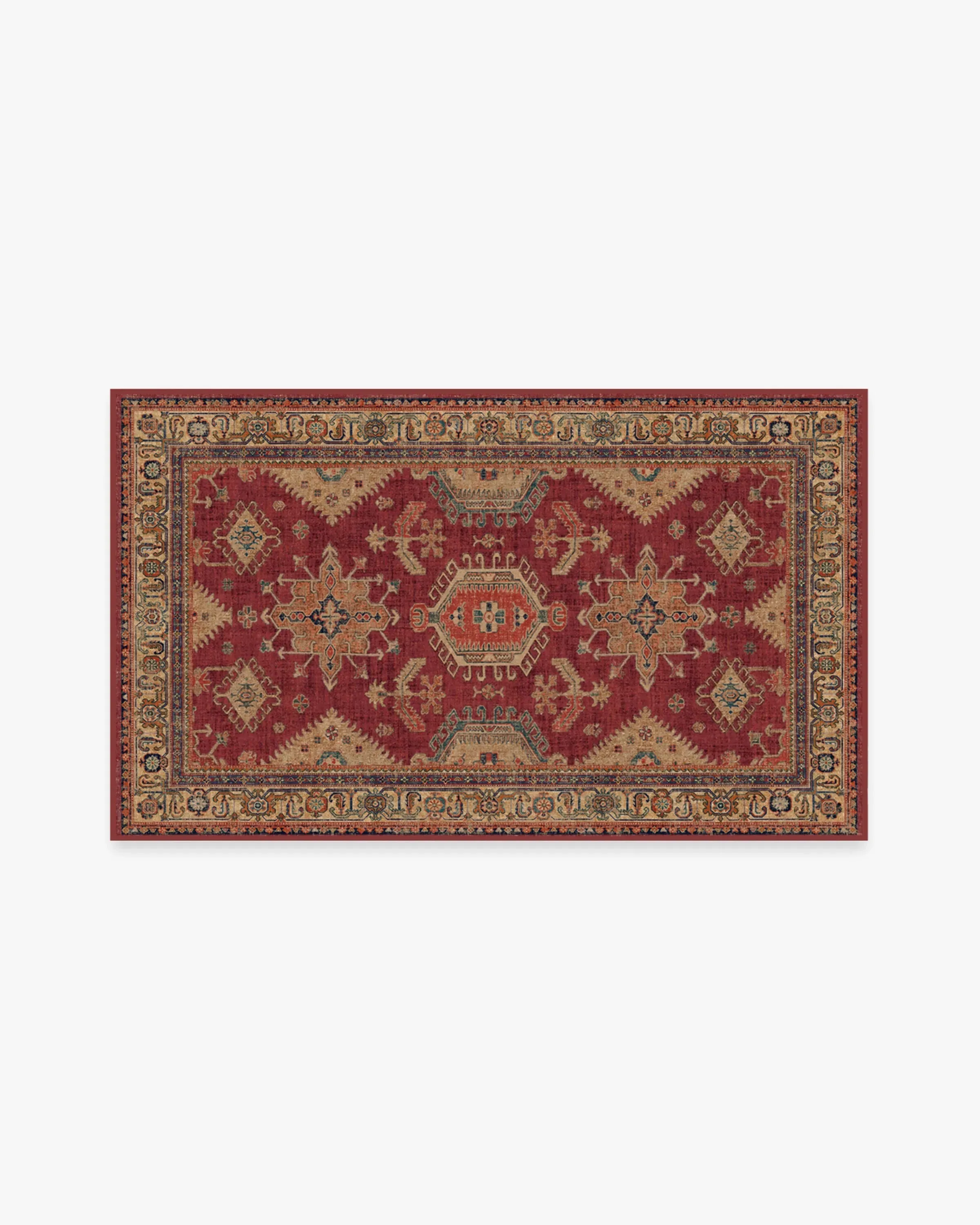 Small Area Rug Machine Washable - Ruby, Chenille