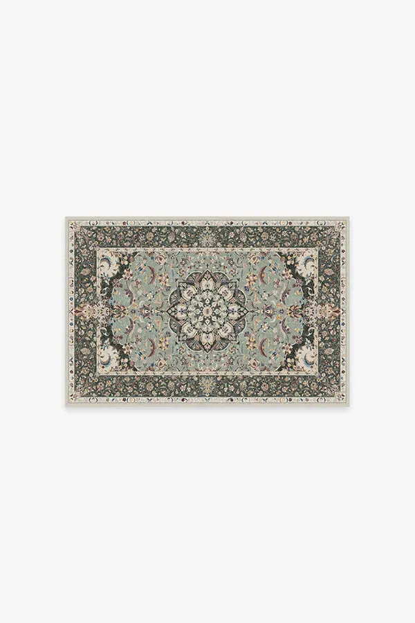 Small Area Rug Machine Washable - Sage Green image