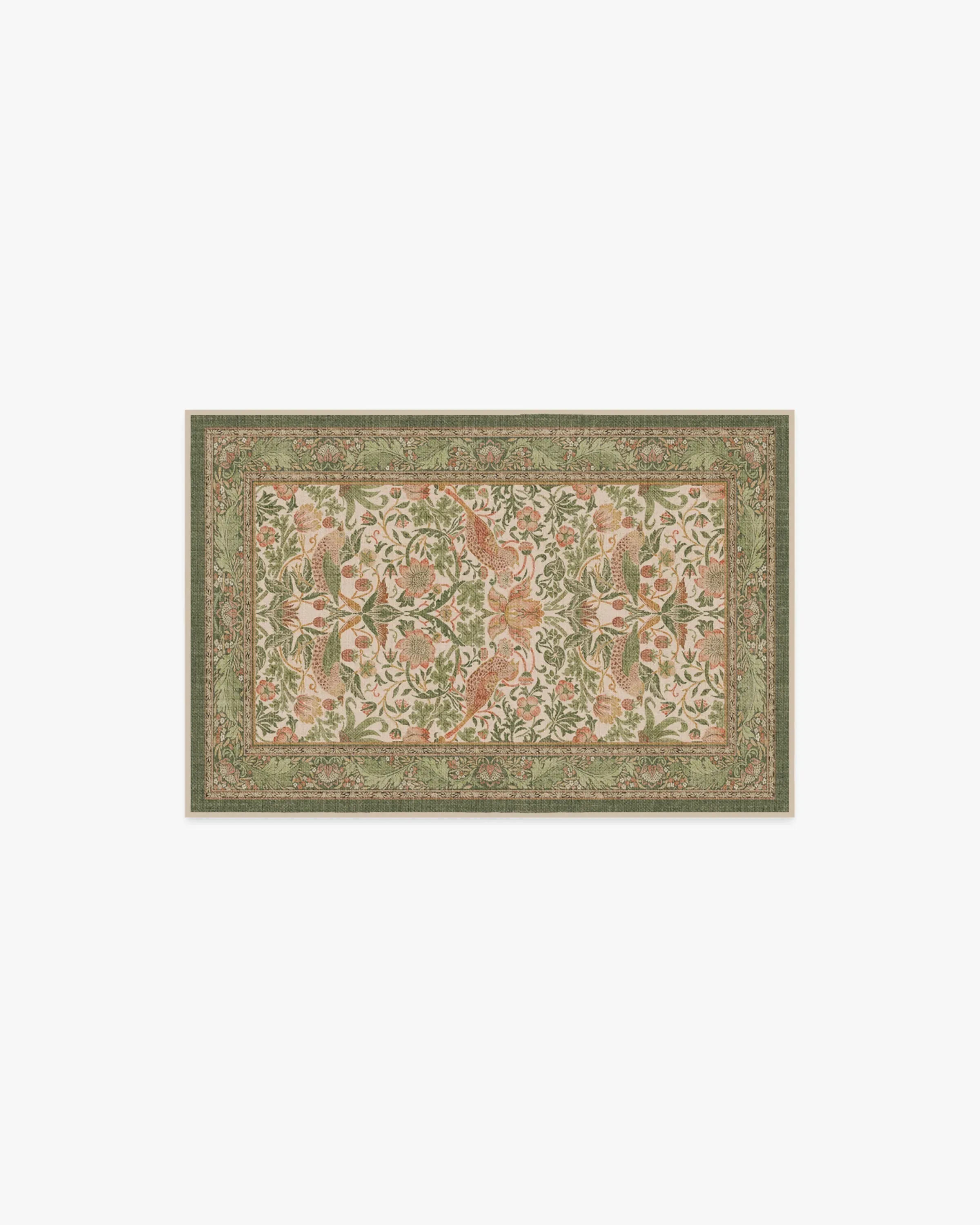 Small Area Rug Machine Washable - Sage & Rose image
