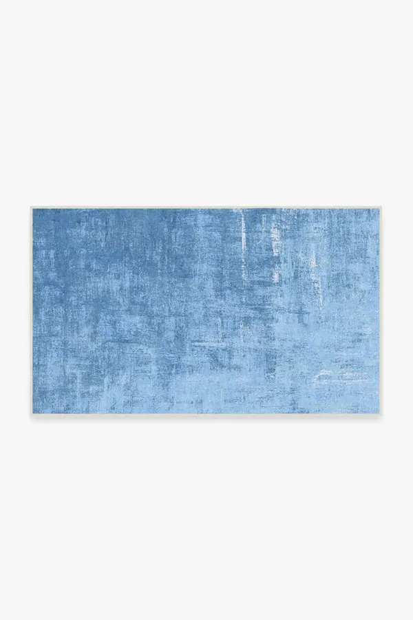 Small Area Rug Machine Washable - Sky Blue image