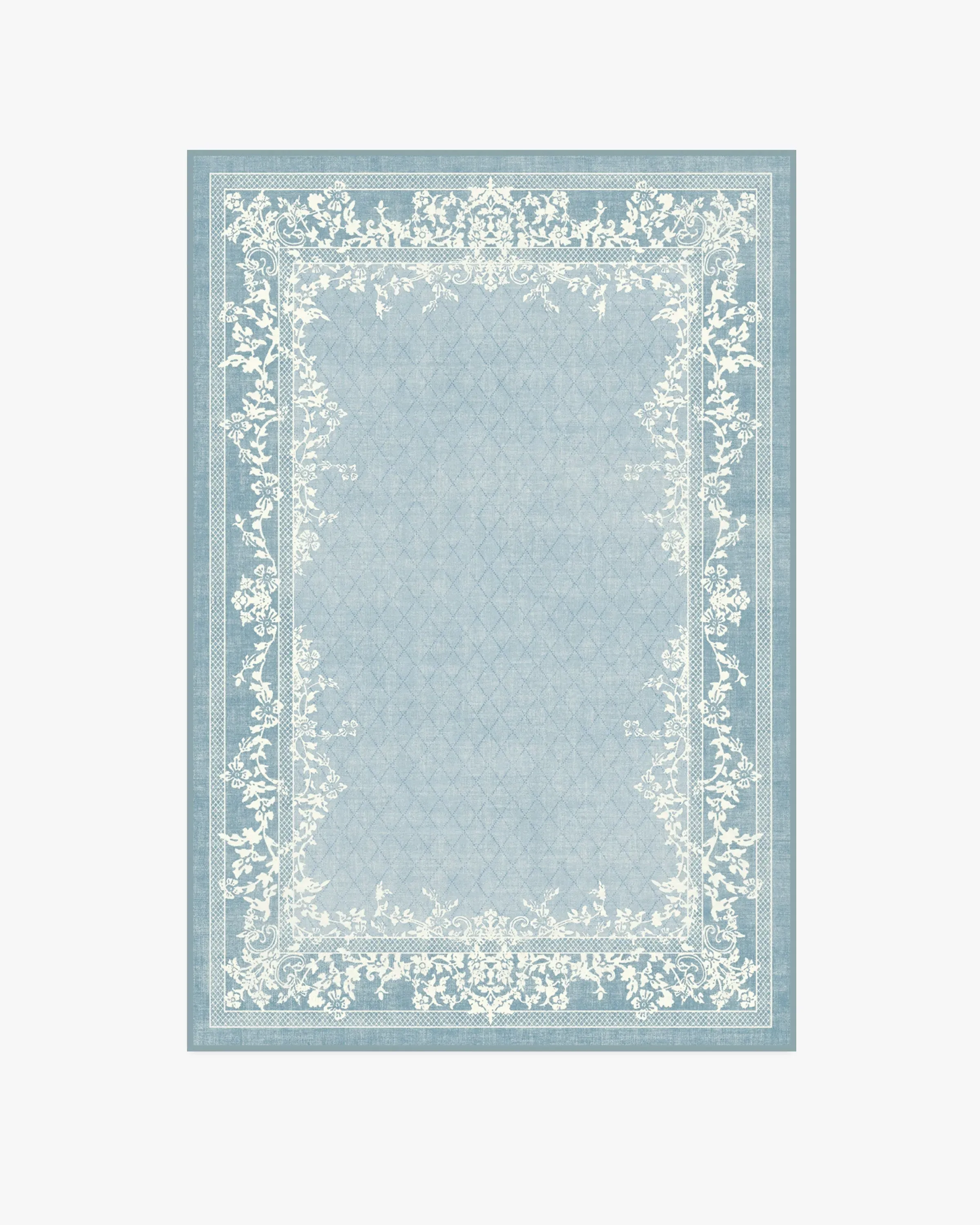 Small Area Rug Machine Washable - Slate Blue