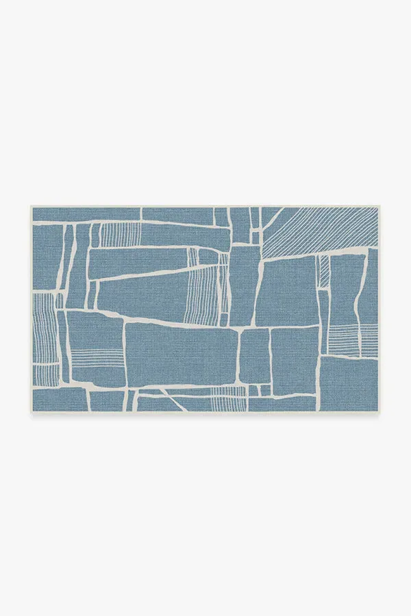 Small Area Rug Machine Washable - Slate Blue image