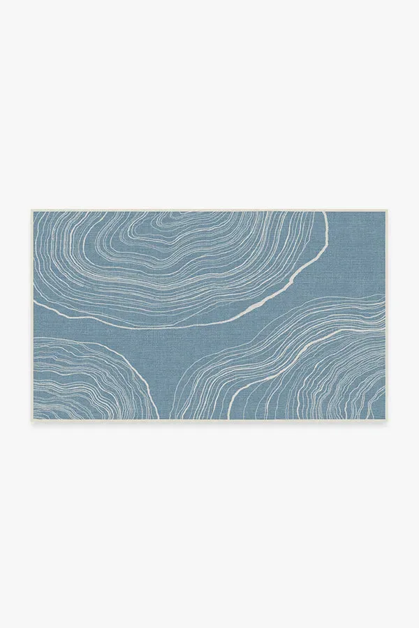 Small Area Rug Machine Washable - Slate Blue image