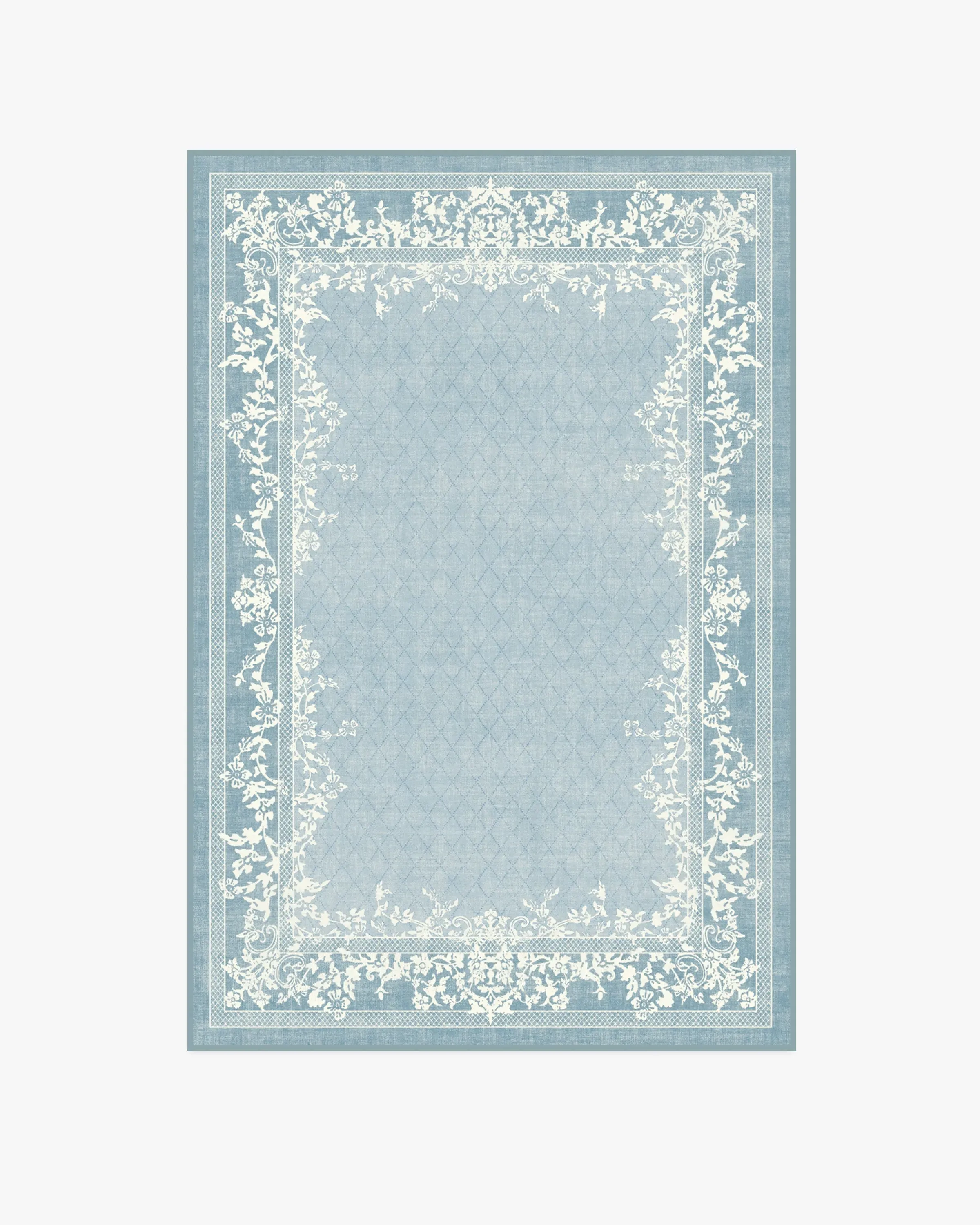 Small Area Rug Machine Washable - Slate Blue
