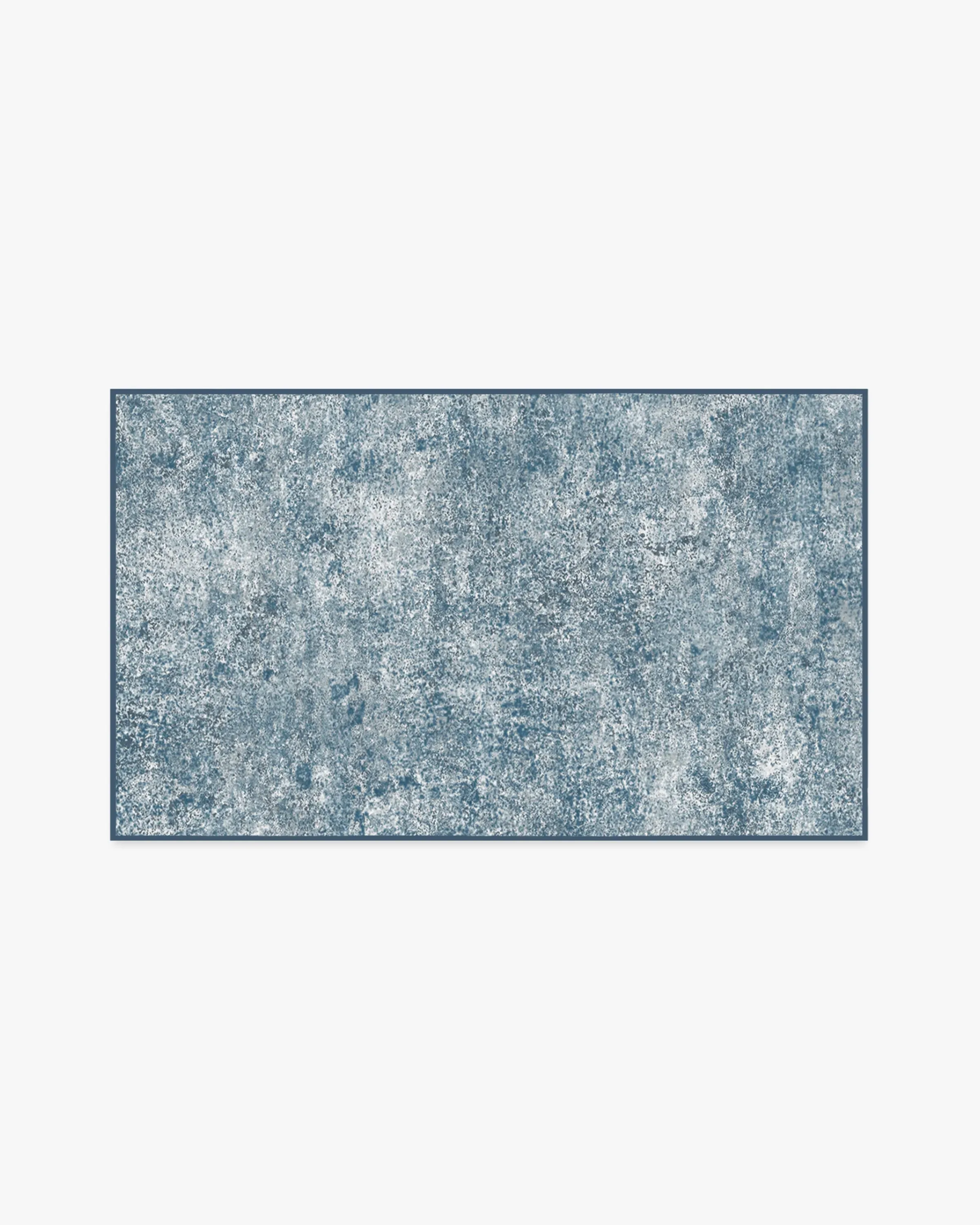 Small Area Rug Machine Washable - Slate Blue