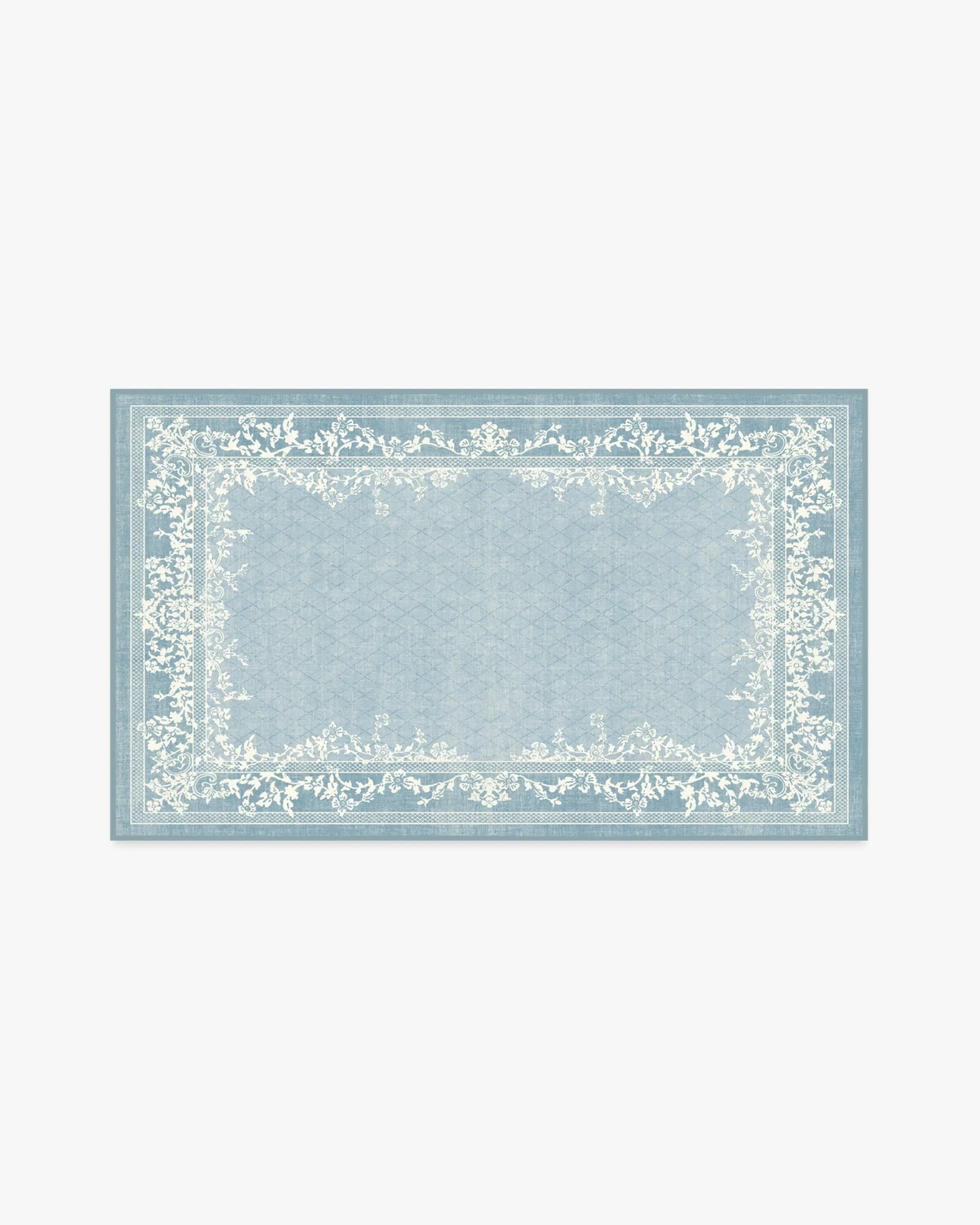 Small Area Rug Machine Washable - Slate Blue