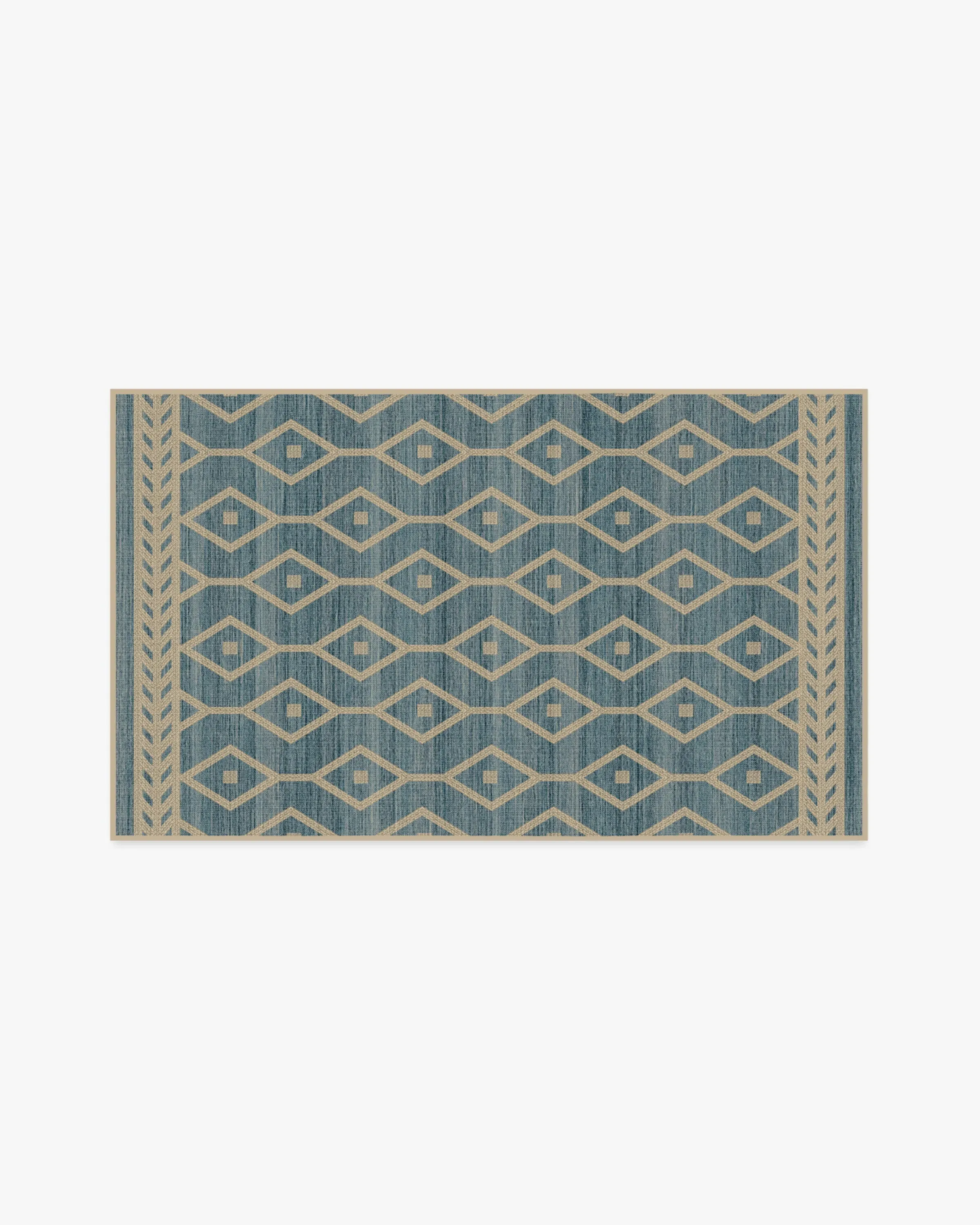 Small Area Rug Machine Washable - Slate Blue image