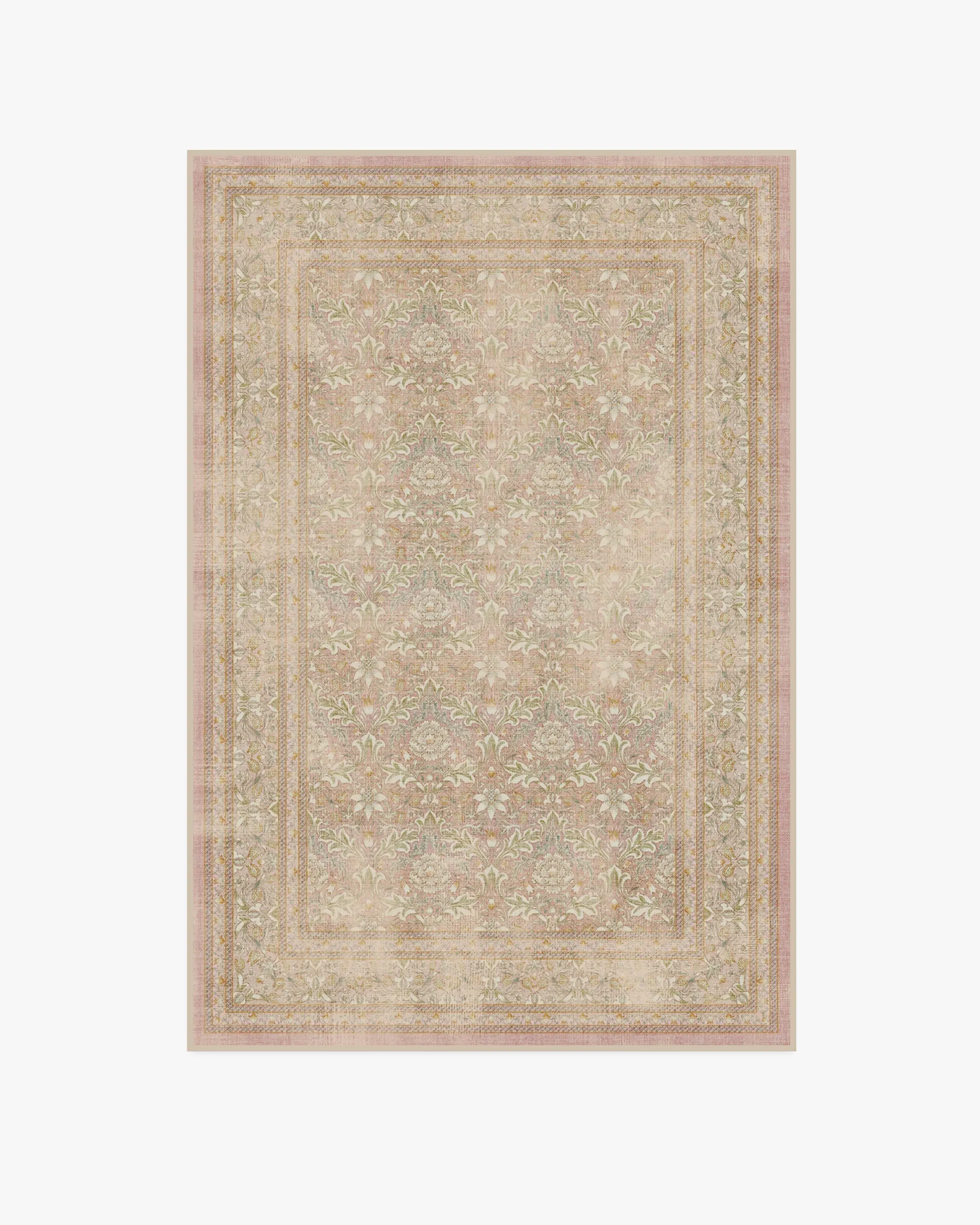 Small Area Rug Machine Washable - Soft Pink