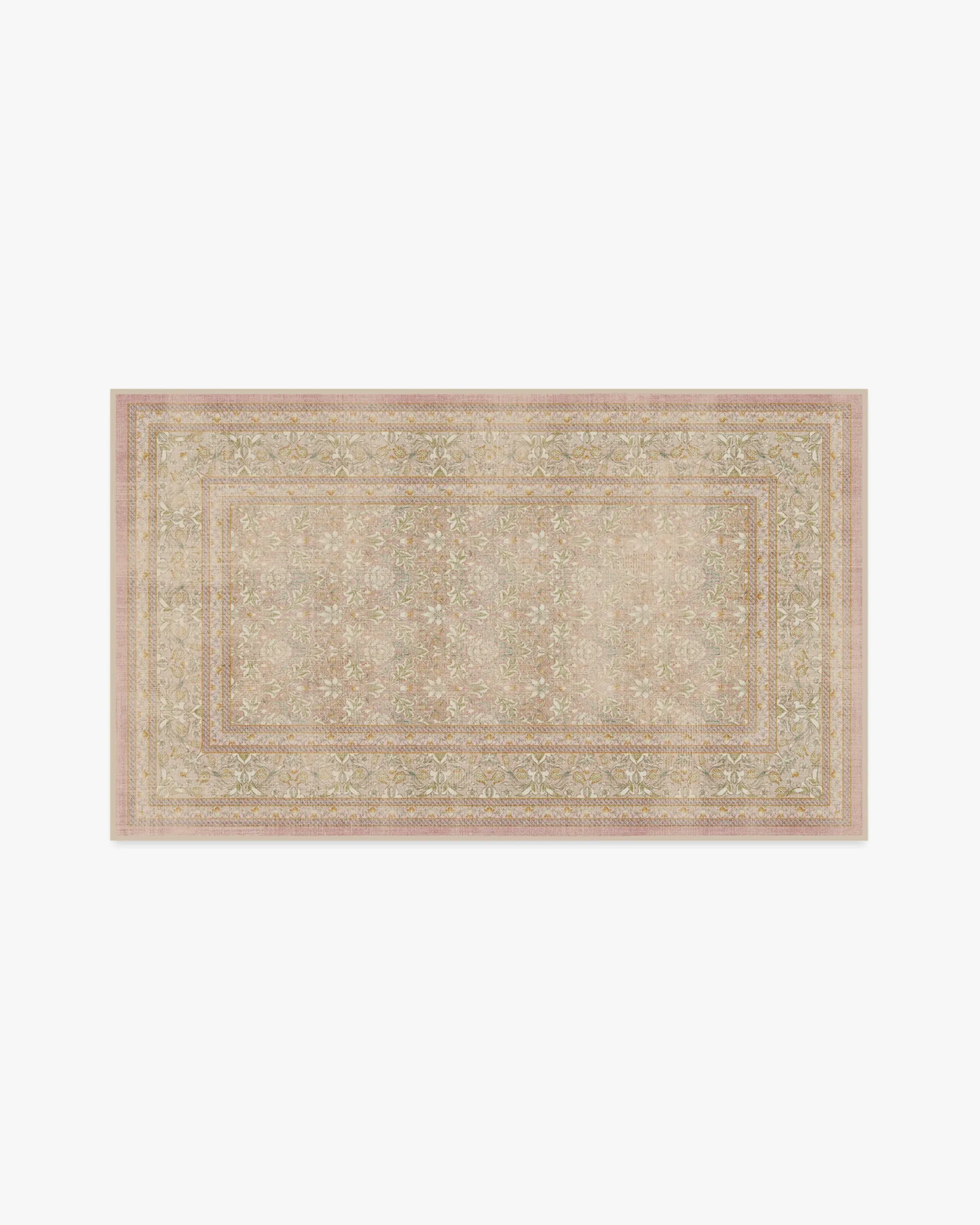 Small Area Rug Machine Washable - Soft Pink