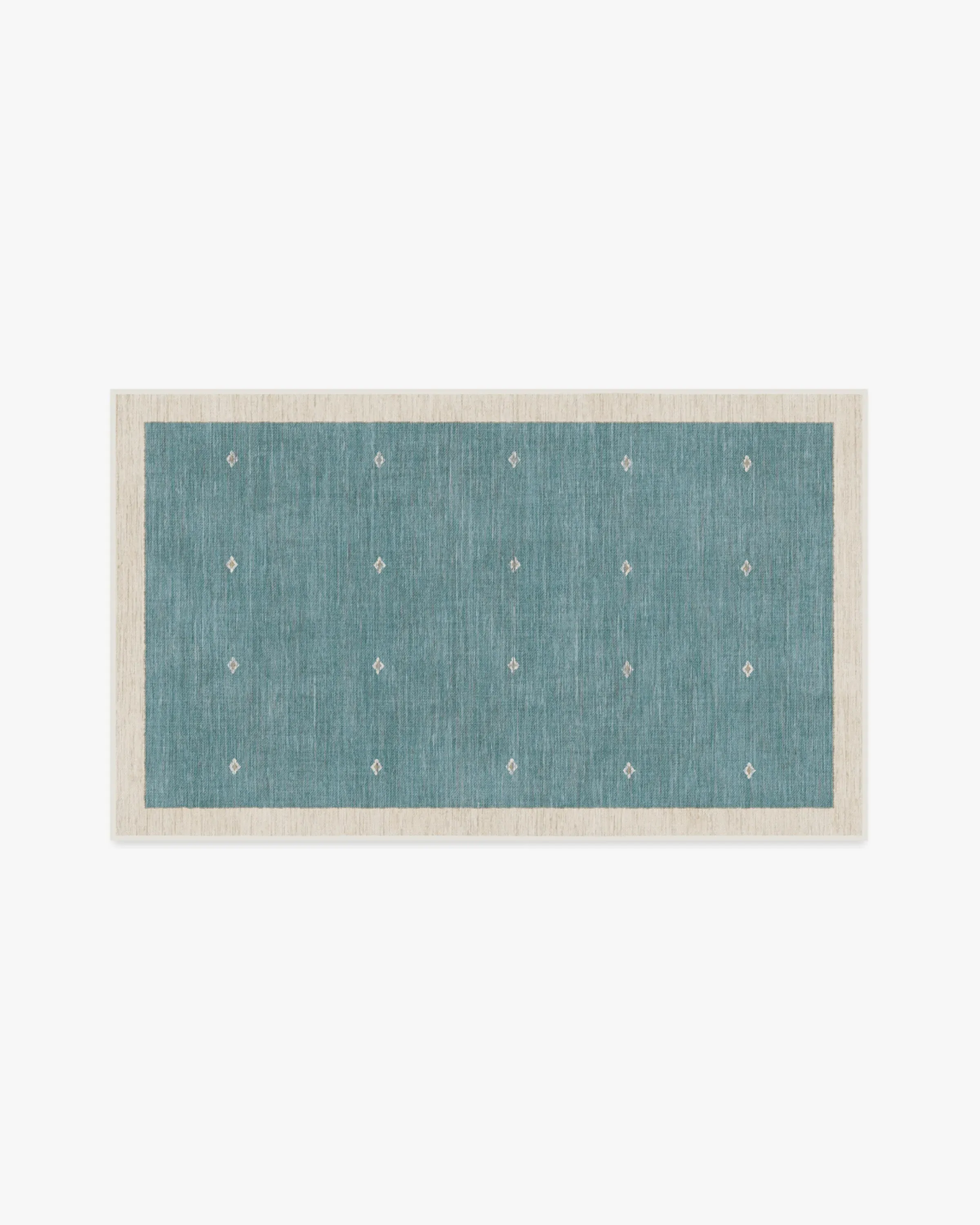 Small Area Rug Machine Washable - Soft Teal