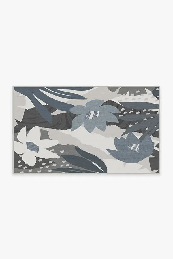 Small Area Rug Machine Washable - Steel Blue image