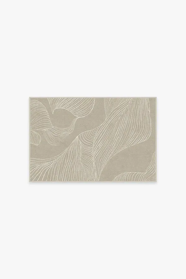 Small Area Rug Machine Washable - Stone, Chenille image