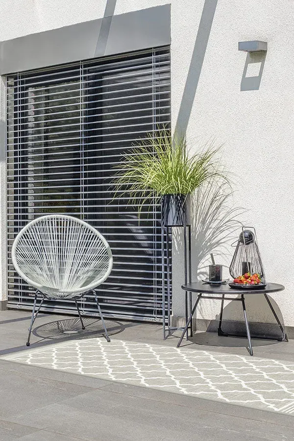 Small Area Rug Machine Washable - Stone, Trellis