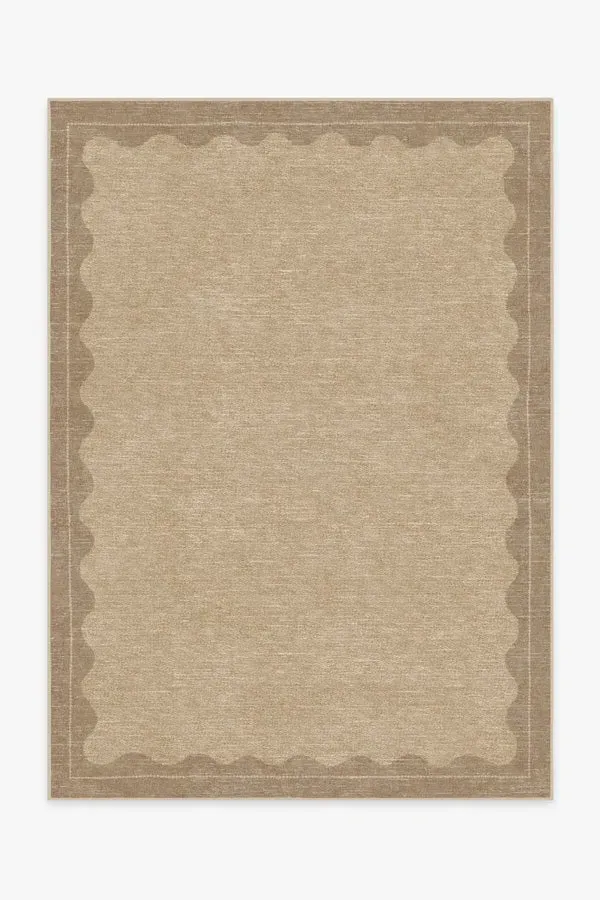 Small Area Rug Machine Washable - Tan