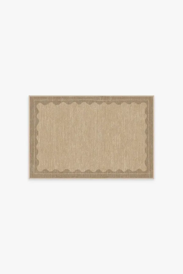 Small Area Rug Machine Washable - Tan image