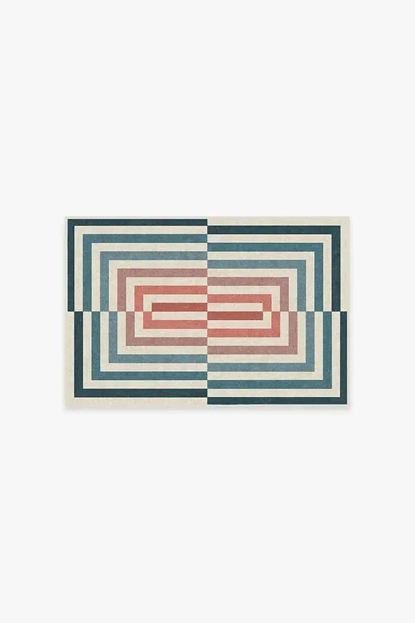 Small Area Rug Machine Washable - Teal image