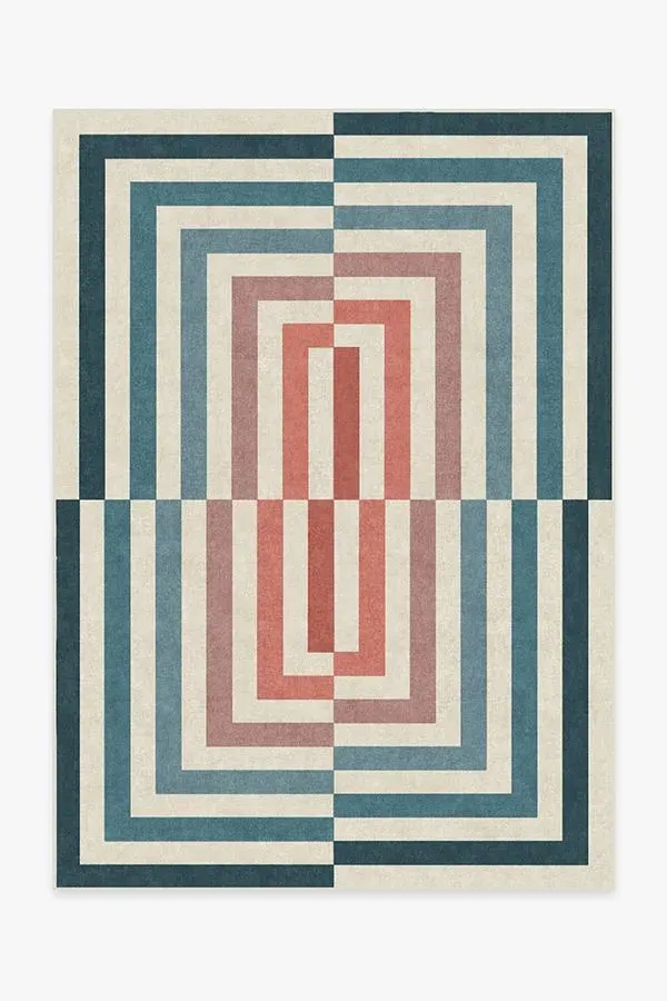 Small Area Rug Machine Washable - Teal