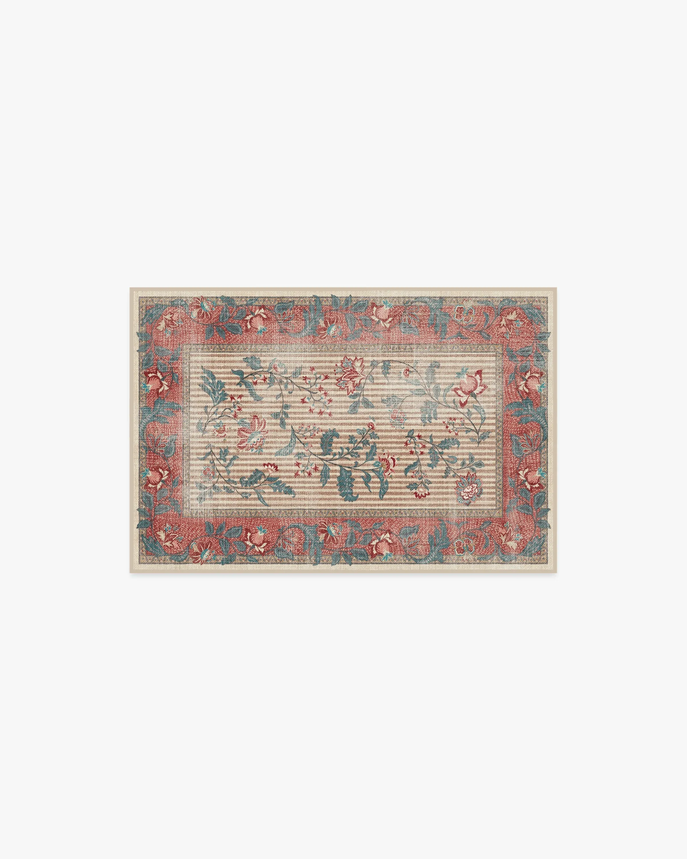 Small Area Rug Machine Washable - Teal image