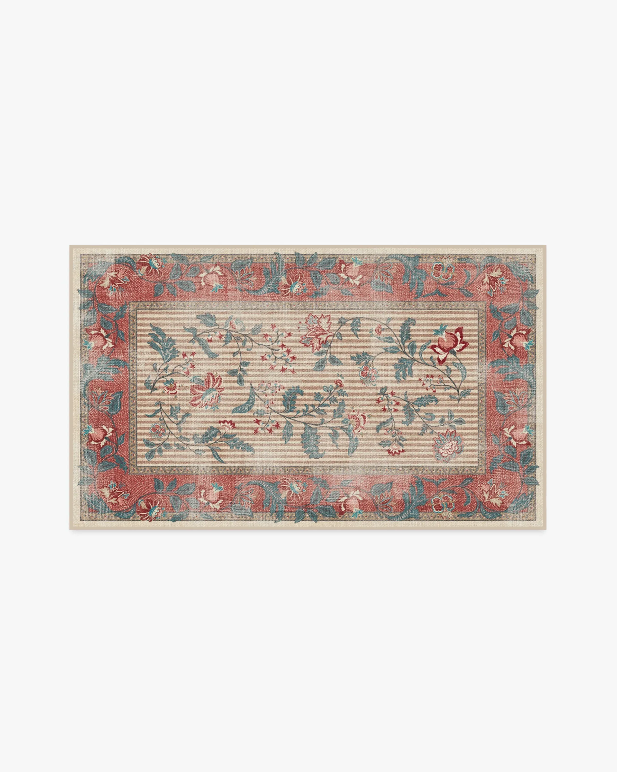 Small Area Rug Machine Washable - Teal