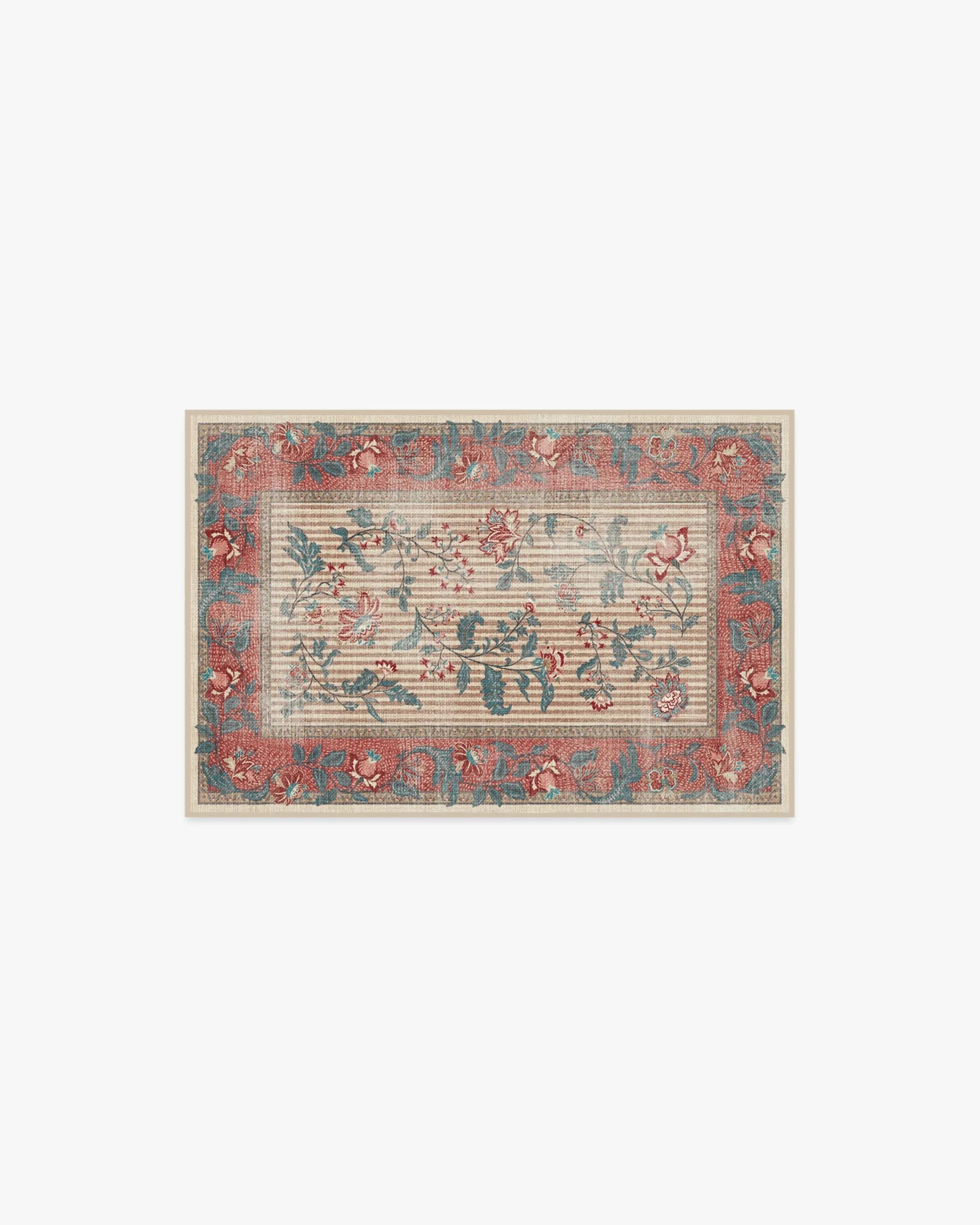 Small Area Rug Machine Washable - Teal image