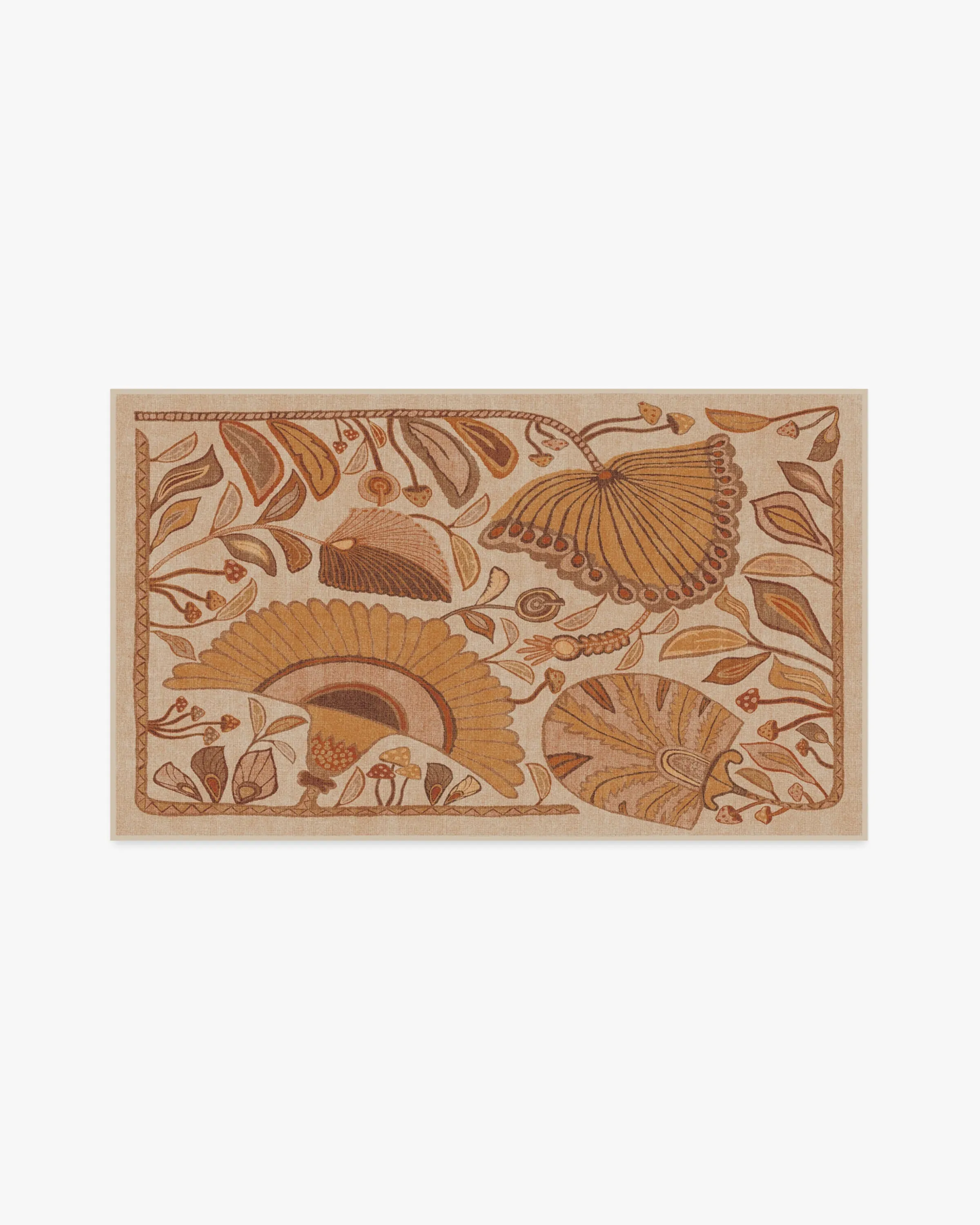 Small Area Rug Machine Washable - Yellow