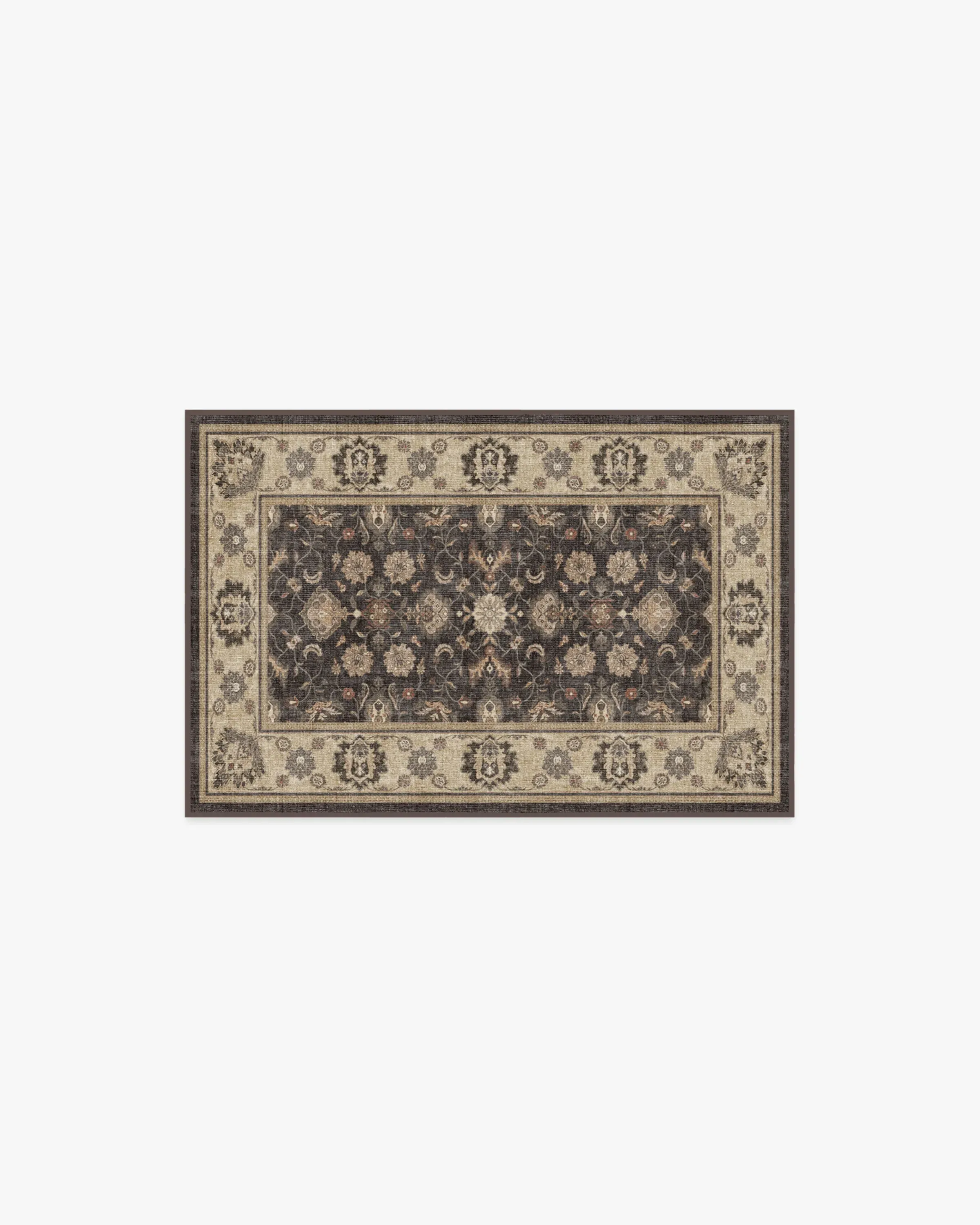 Small Flatwoven Area Rug - Black, Chenille image