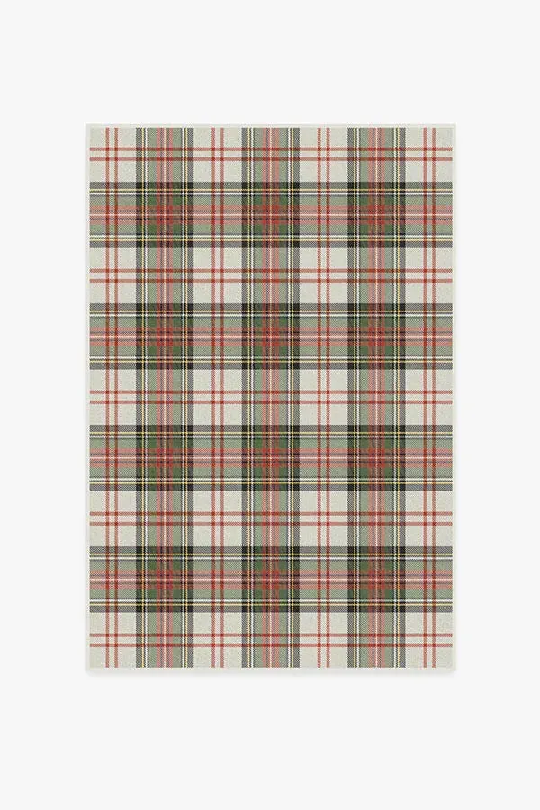 Small Flatwoven Rug Machine Washable - Red