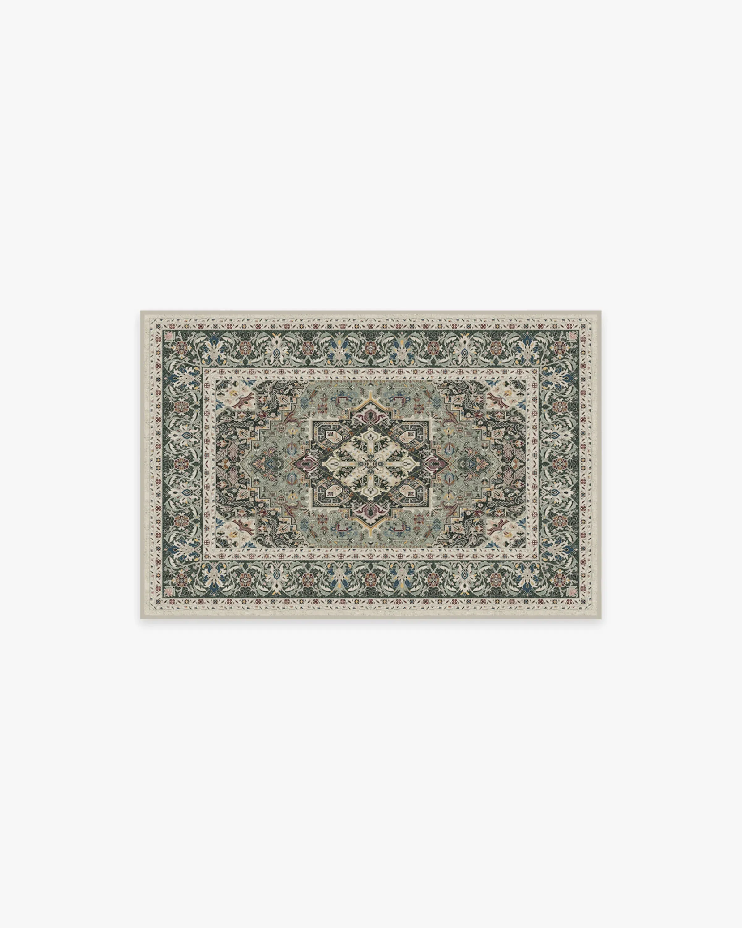 Small Flatwoven Rug Machine Washable - Sage image