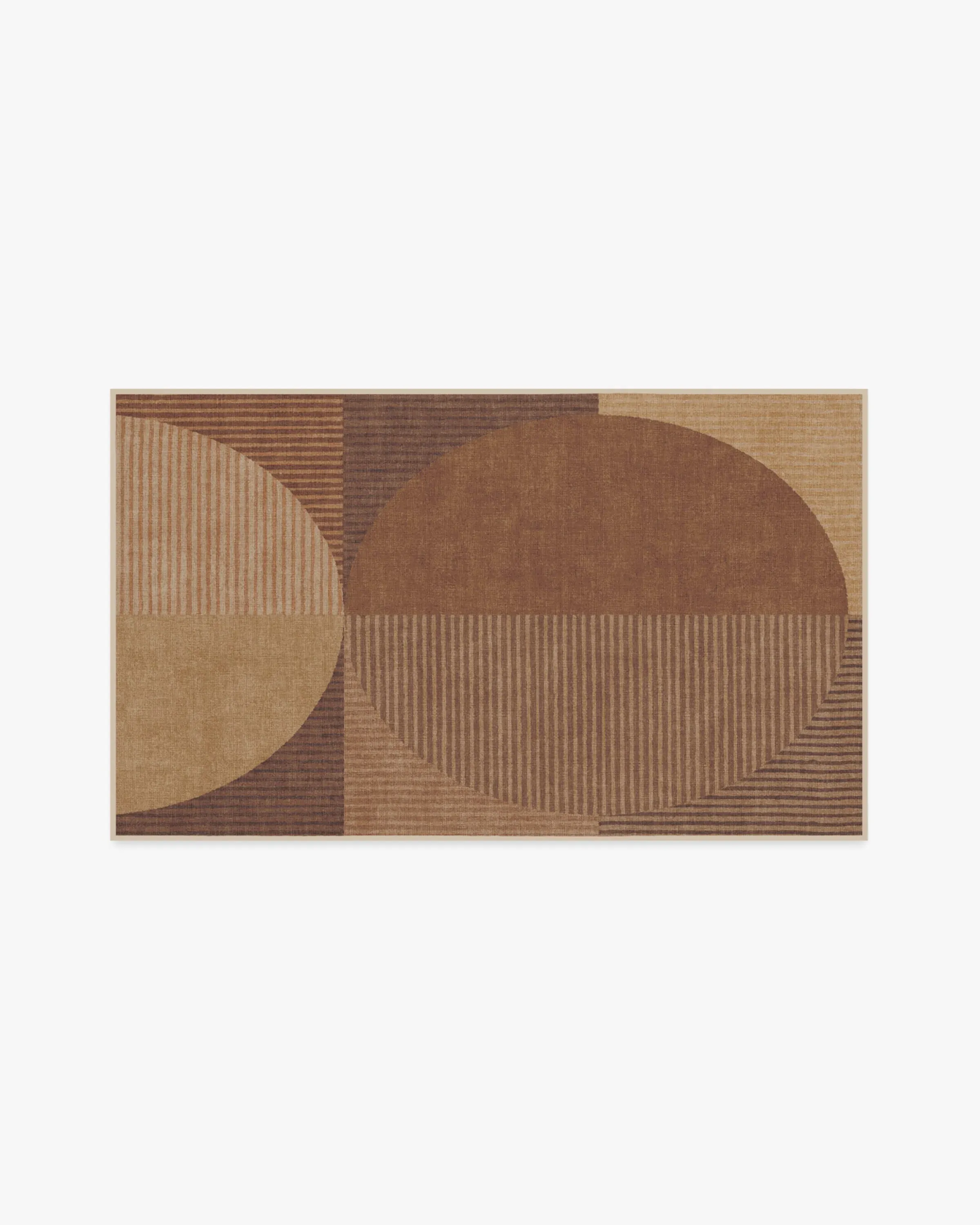 Small Machine Washable Area Rug - Copper, Flatwoven